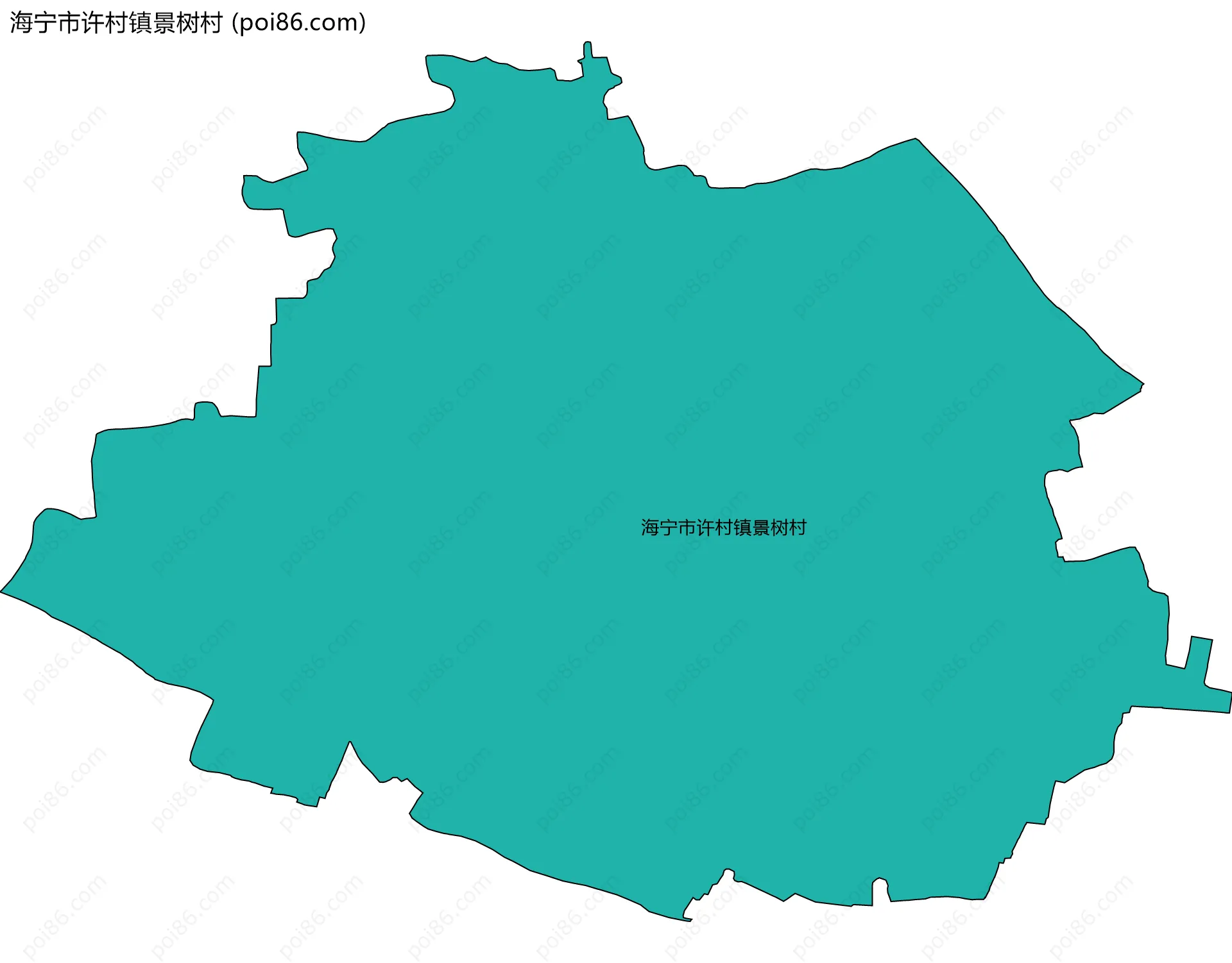 海宁市许村镇景树村边界地图