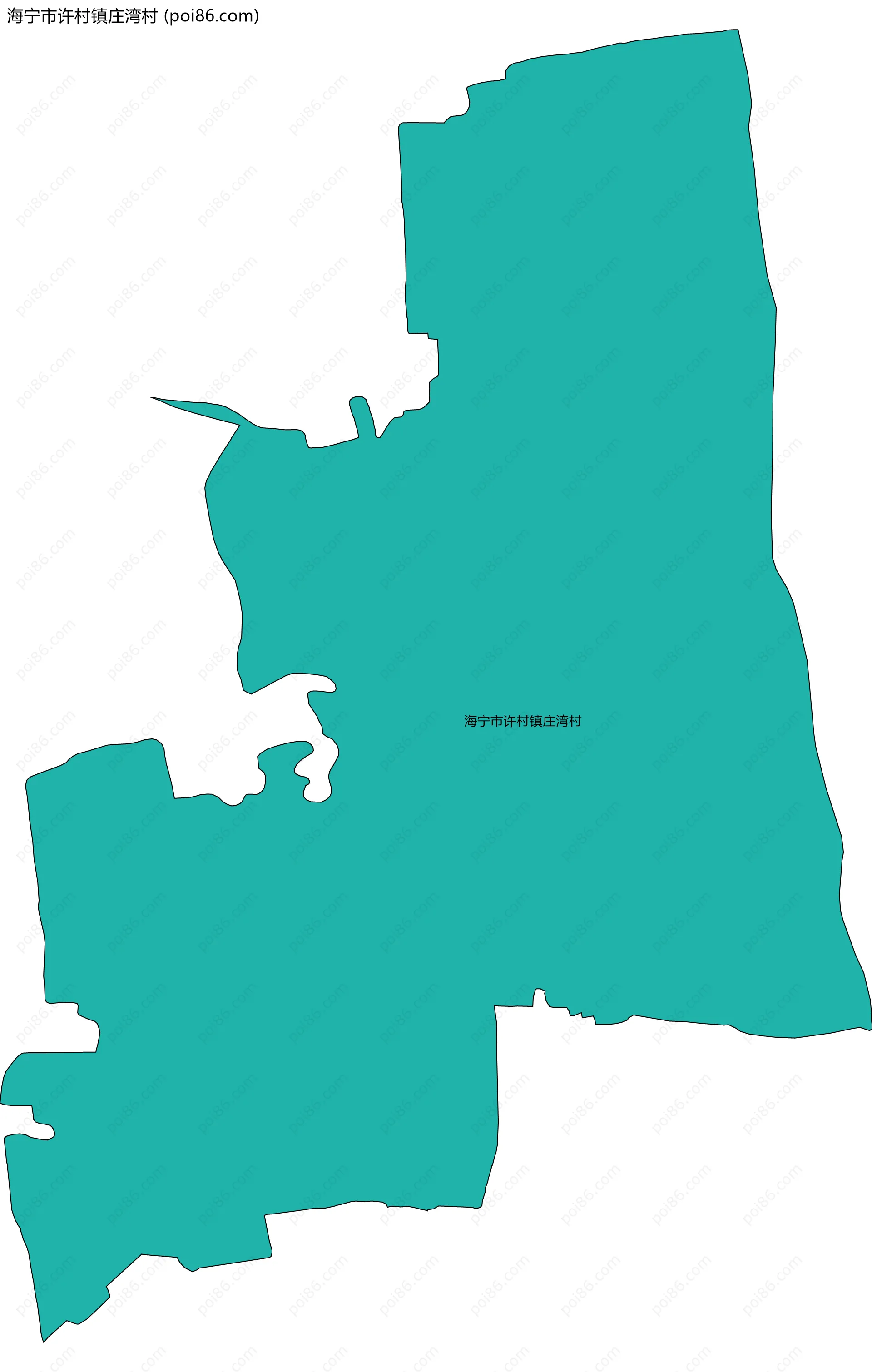 海宁市许村镇庄湾村边界地图