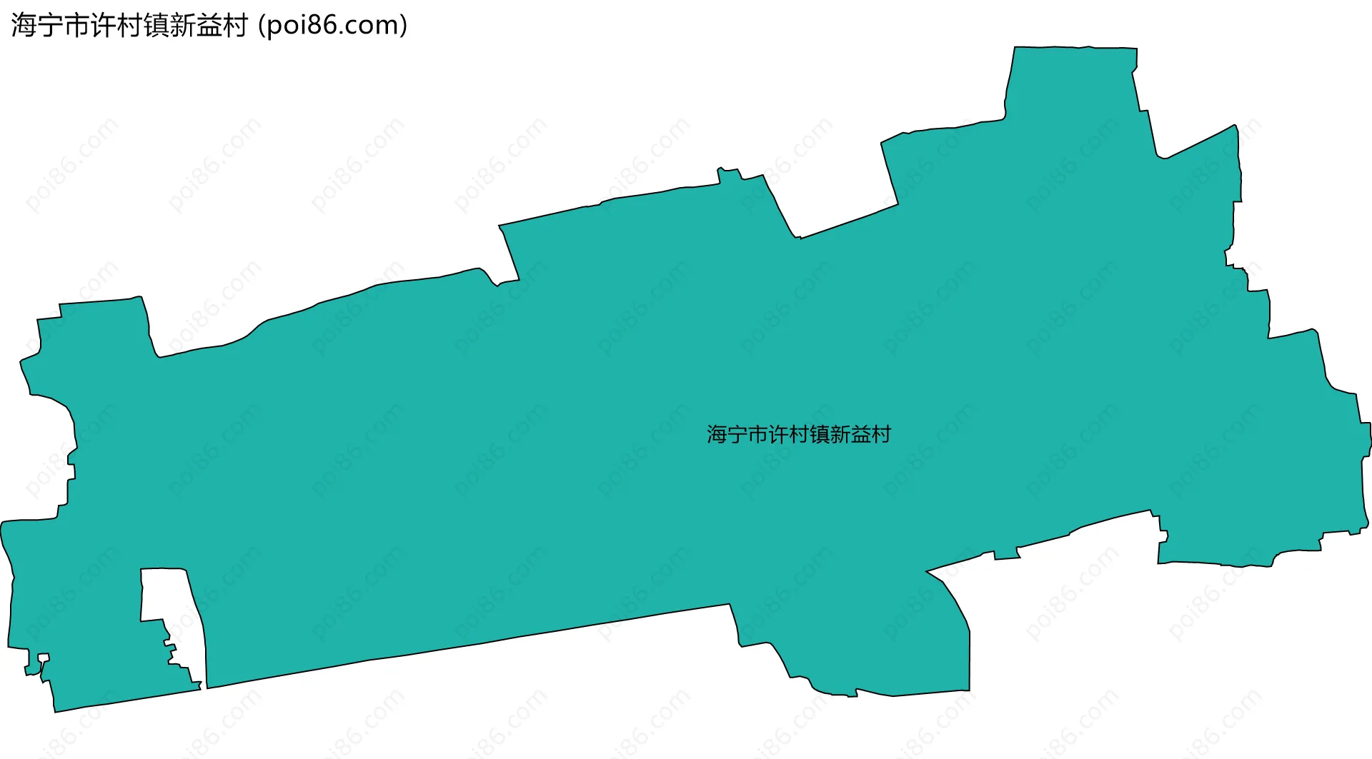 海宁市许村镇新益村边界地图