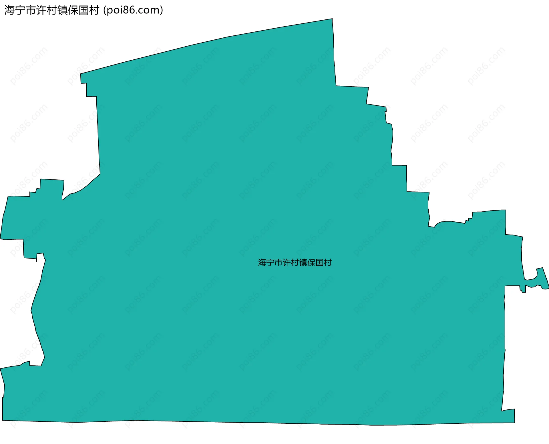 海宁市许村镇保国村边界地图