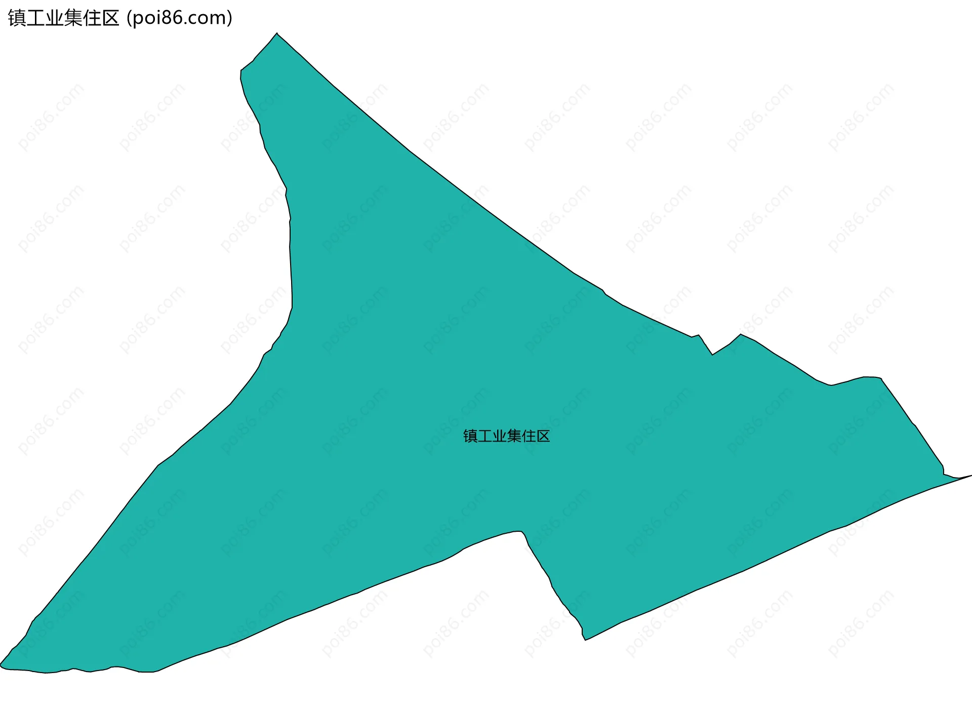 镇工业集住区边界地图