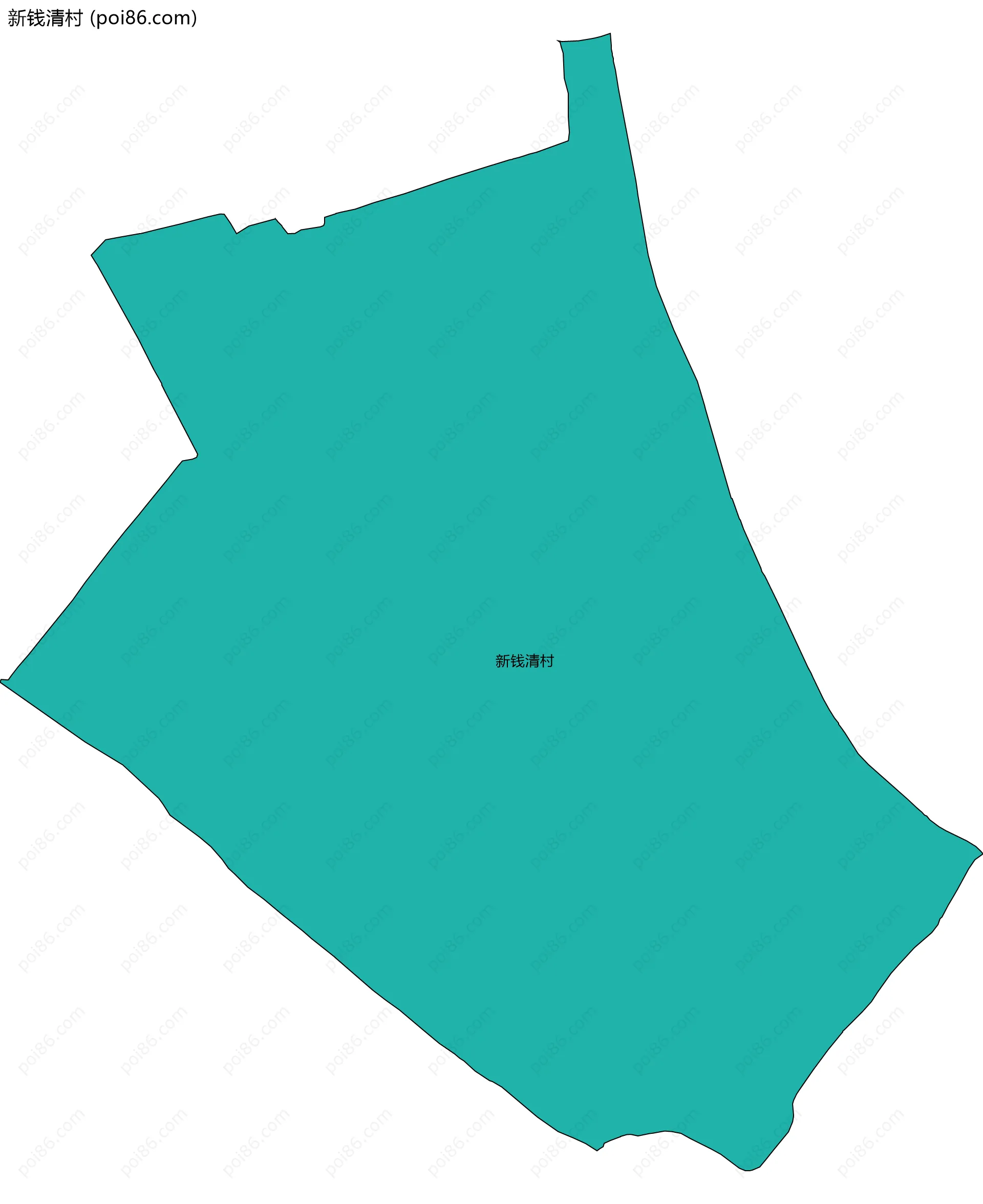 新钱清村边界地图