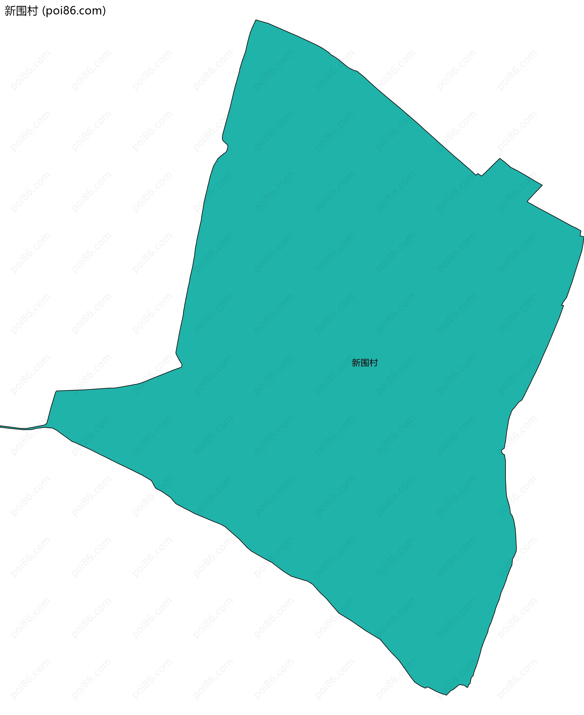 新围村边界地图