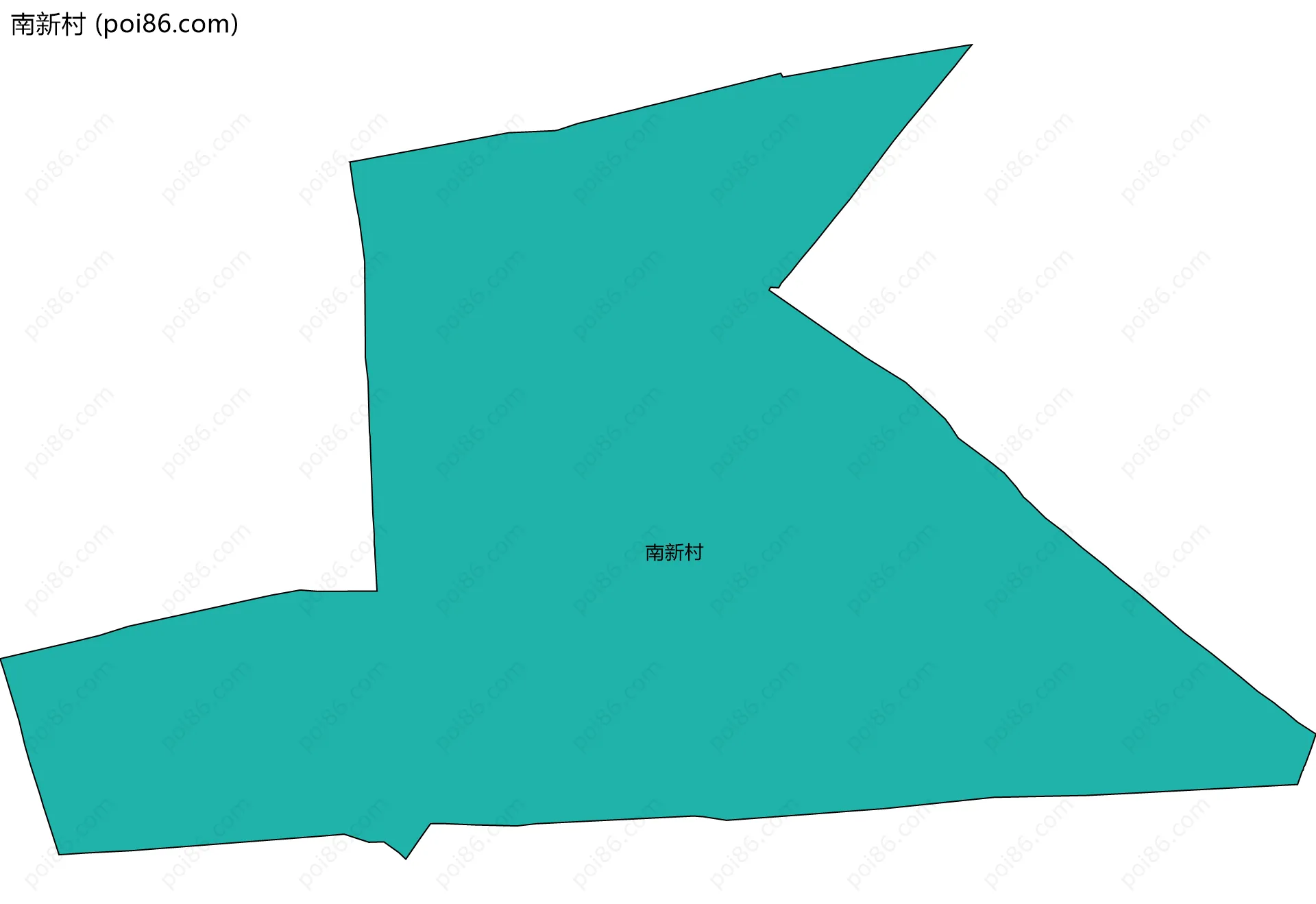 南新村边界地图