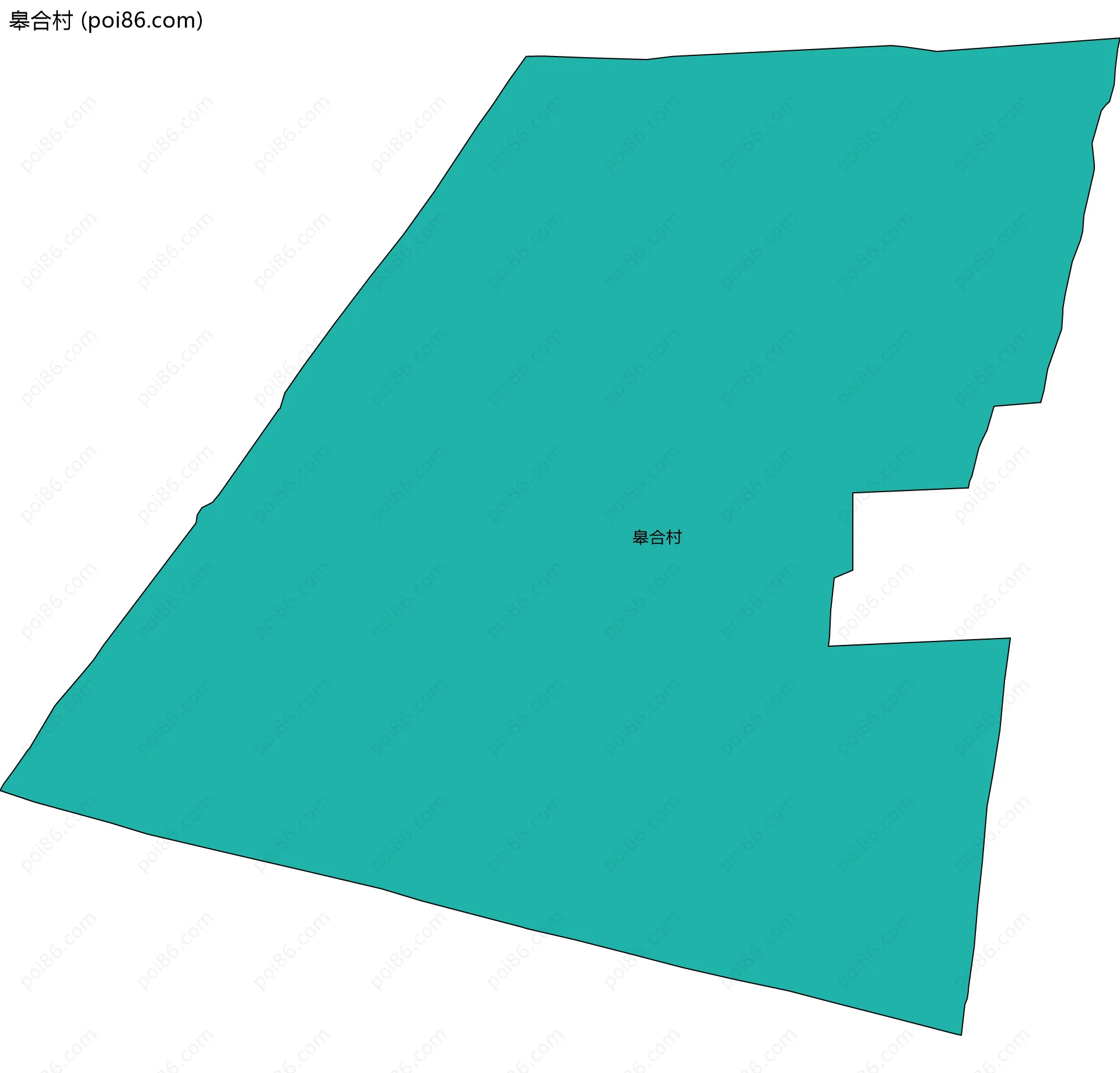 皋合村边界地图