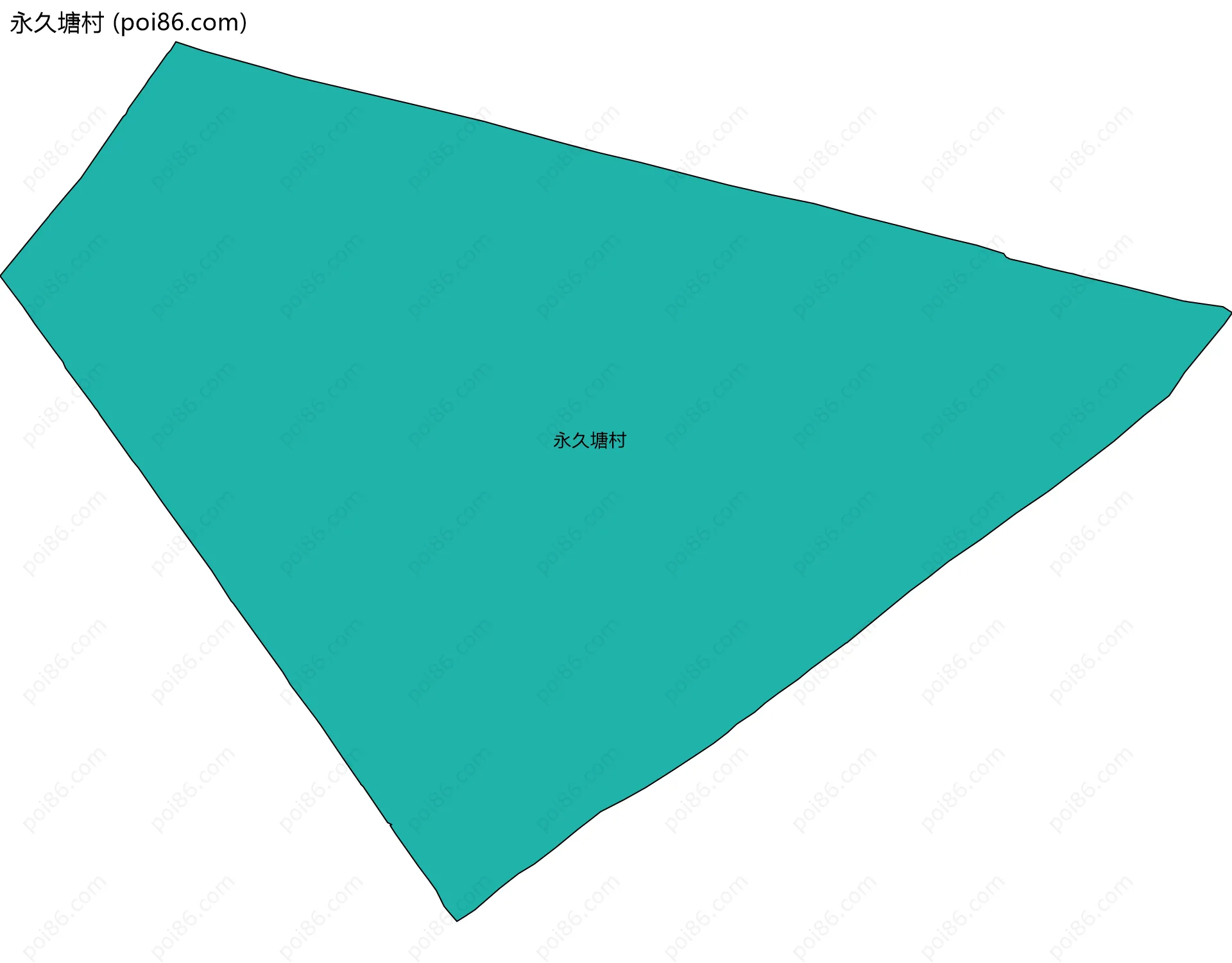 永久塘村边界地图