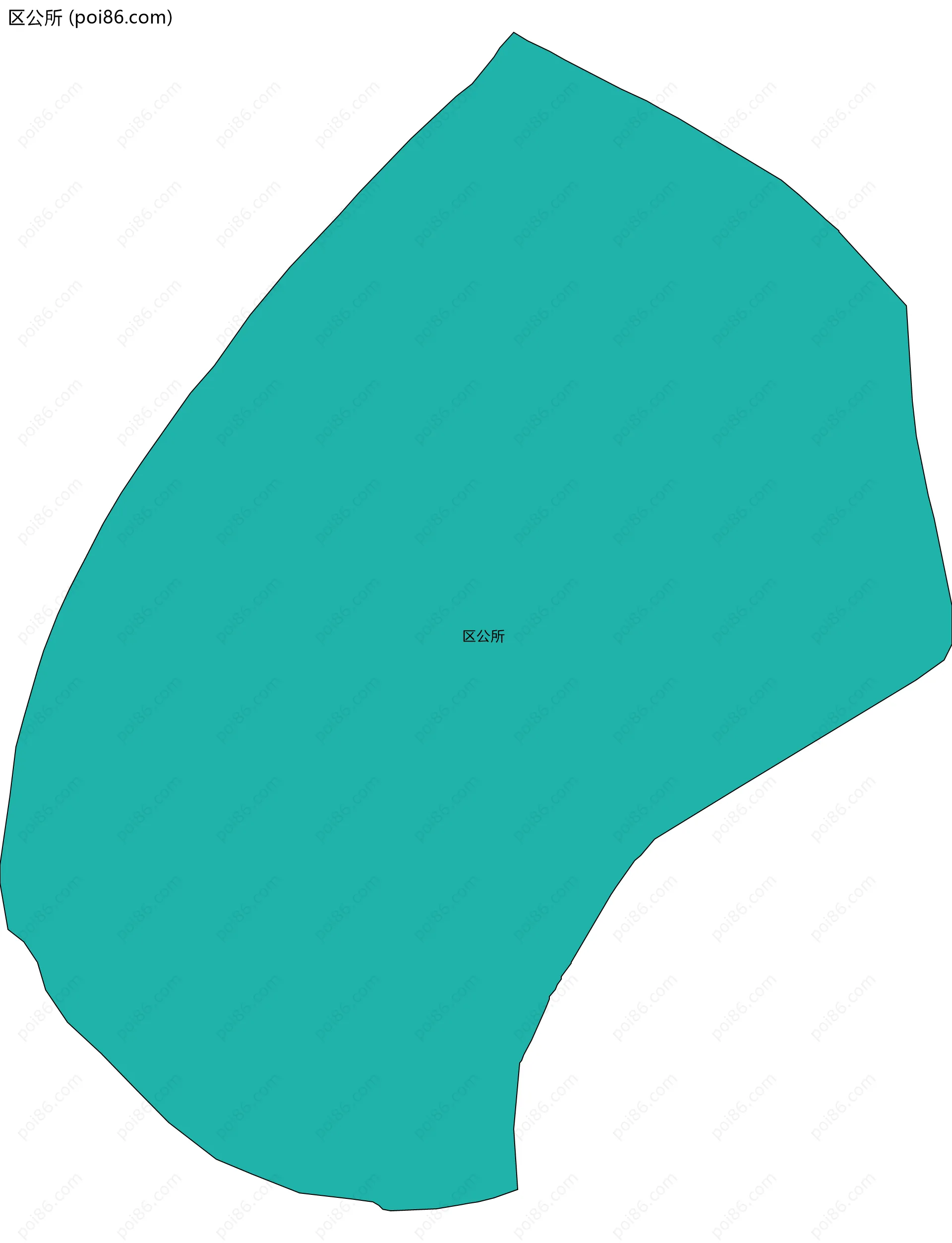 区公所边界地图