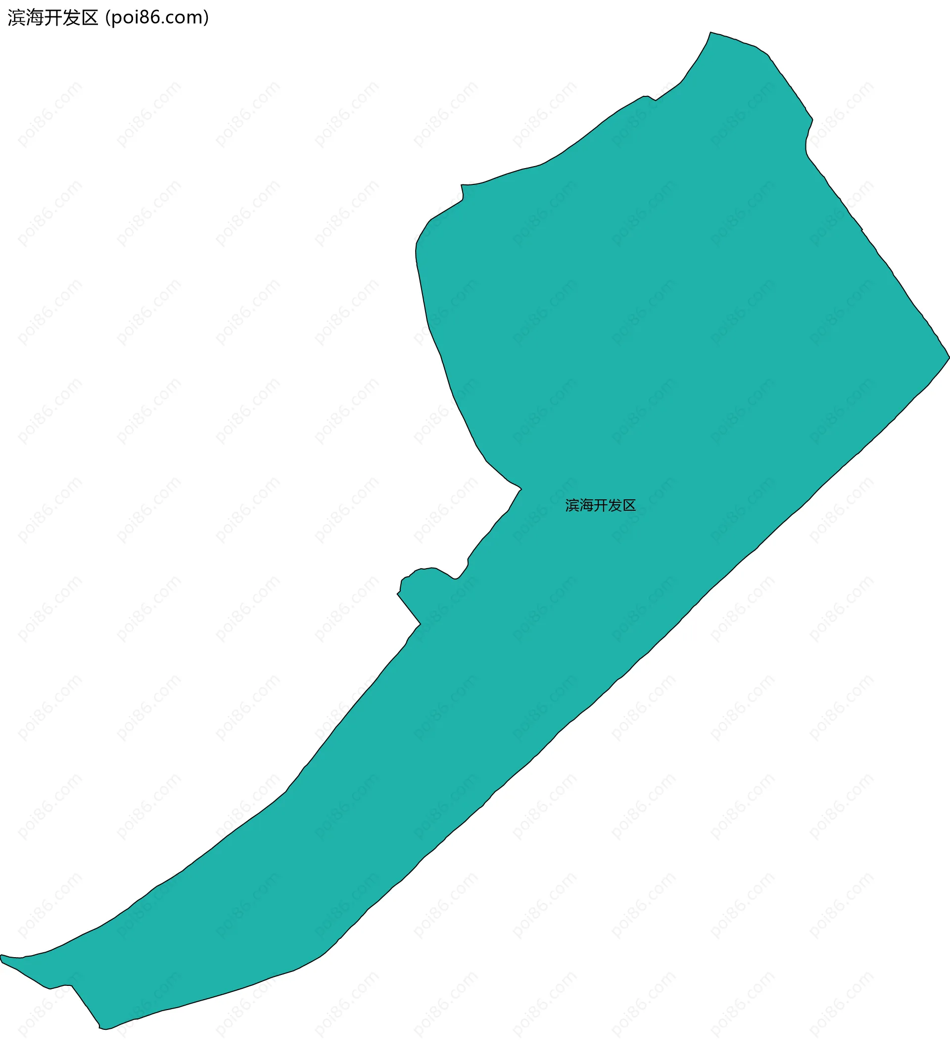 滨海开发区边界地图