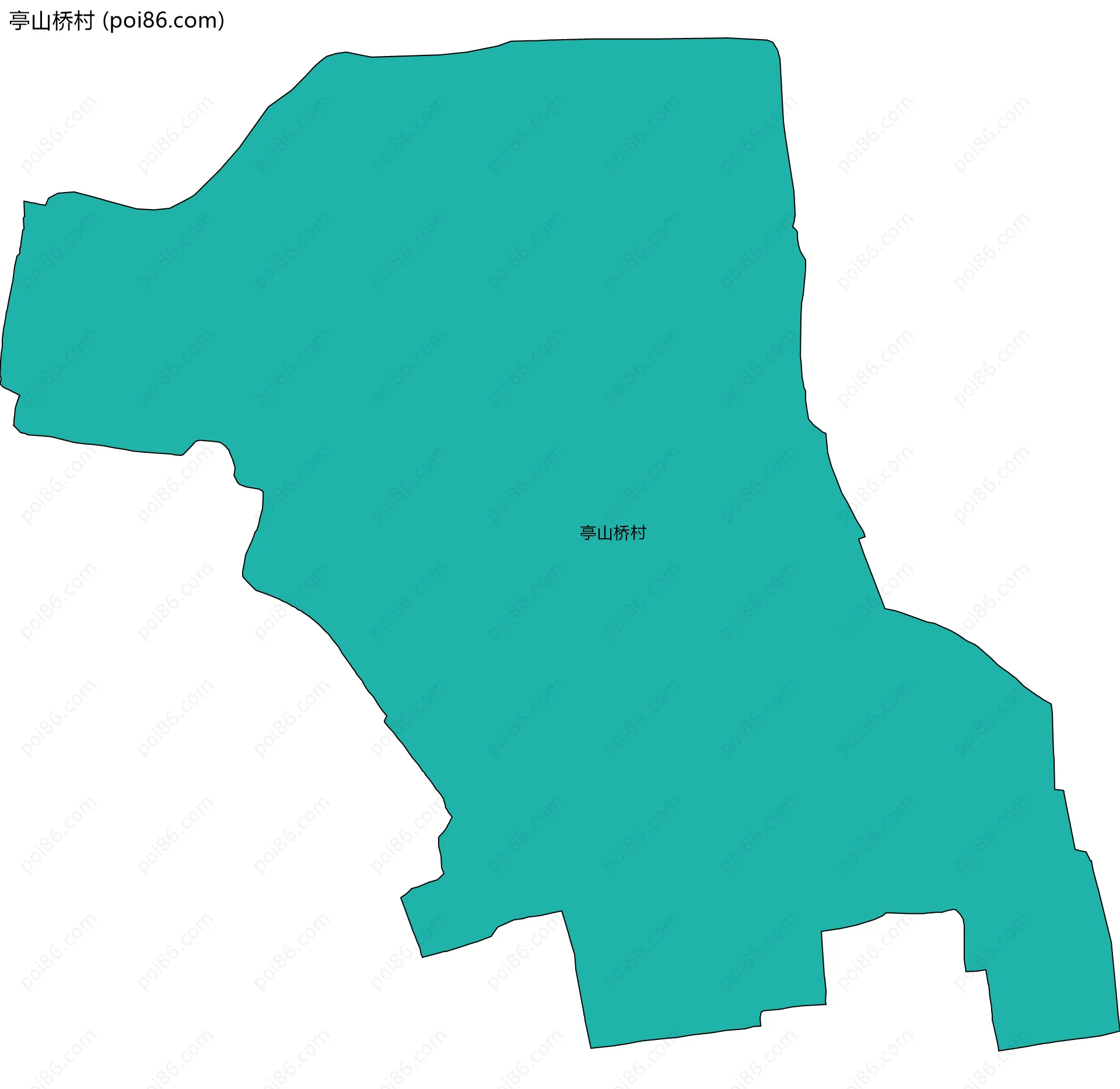 亭山桥村边界地图