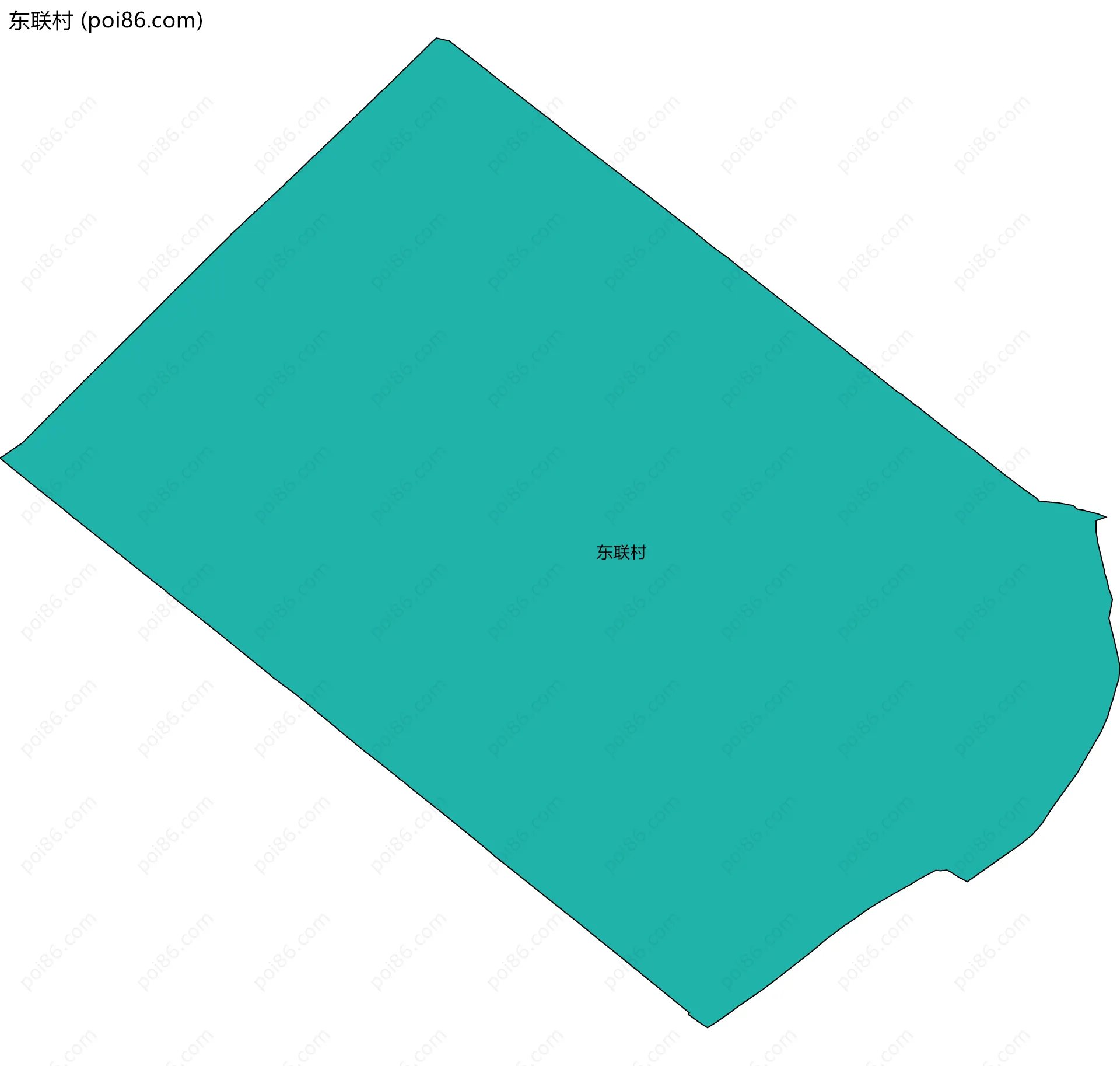 东联村边界地图