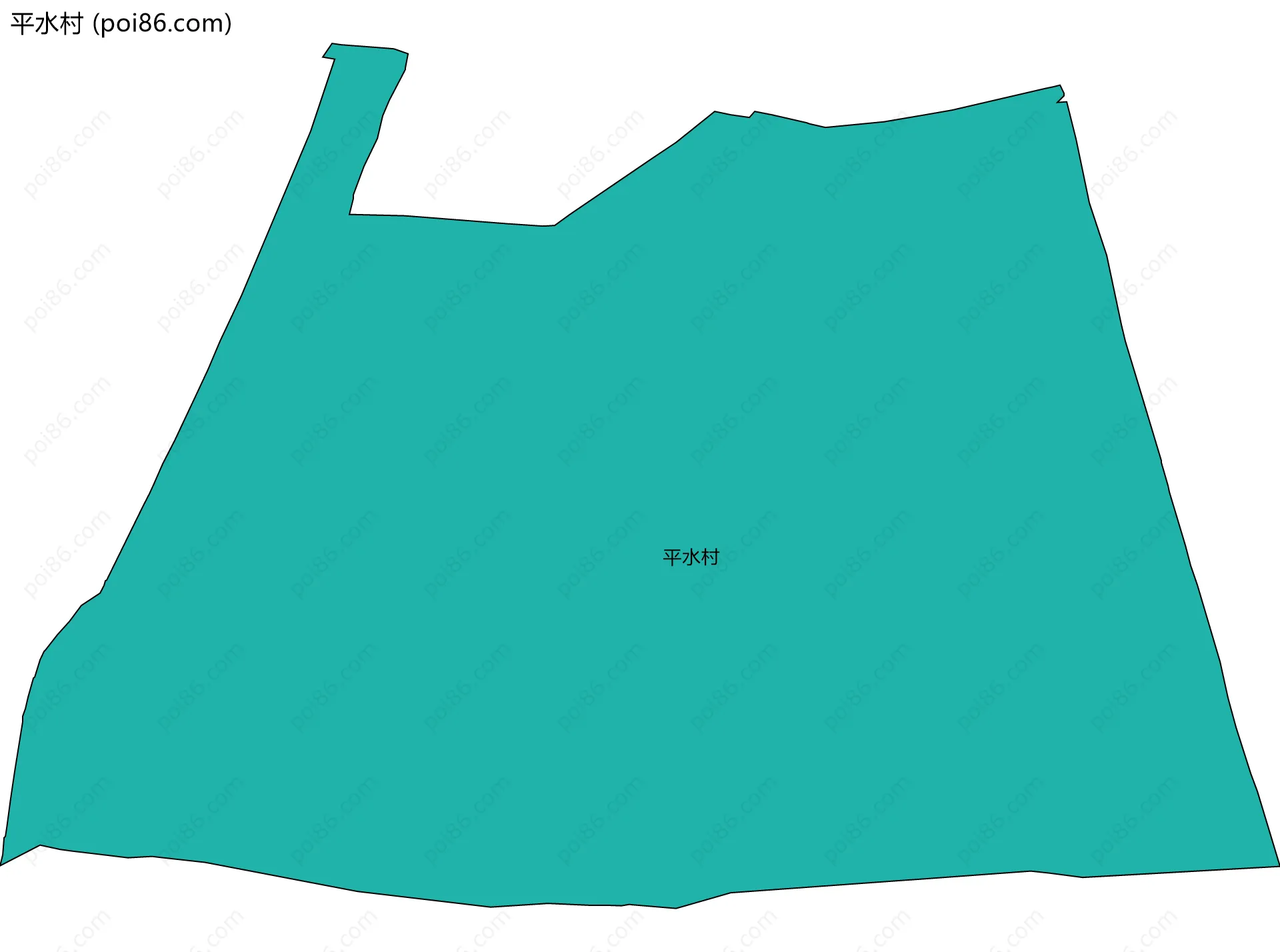 平水村边界地图