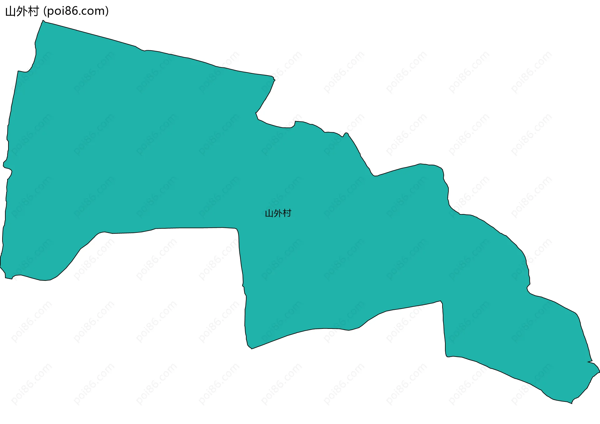 山外村边界地图