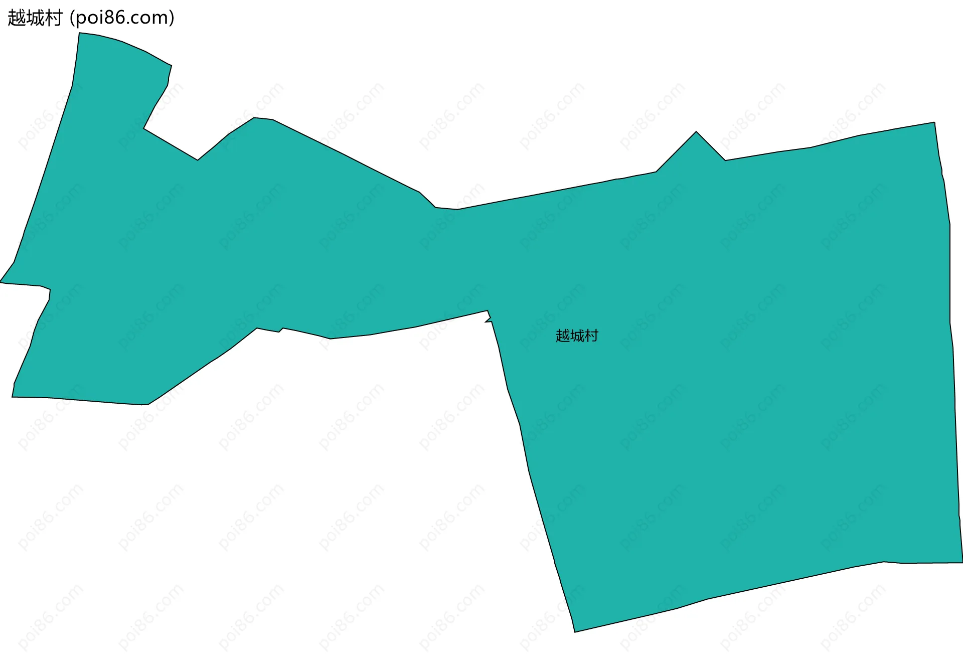 越城村边界地图