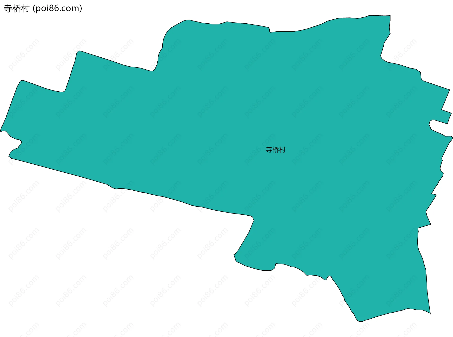 寺桥村边界地图