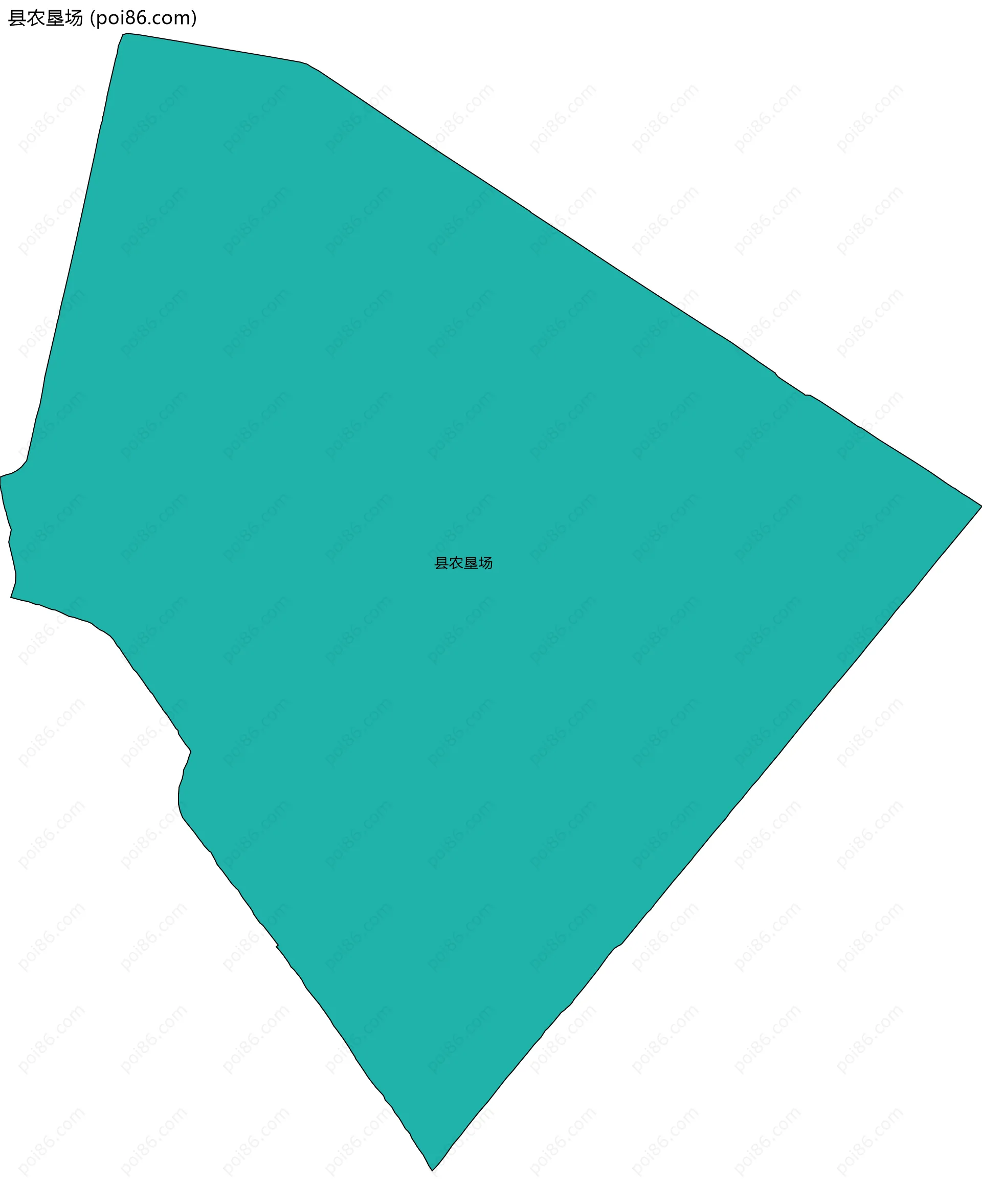 县农垦场边界地图