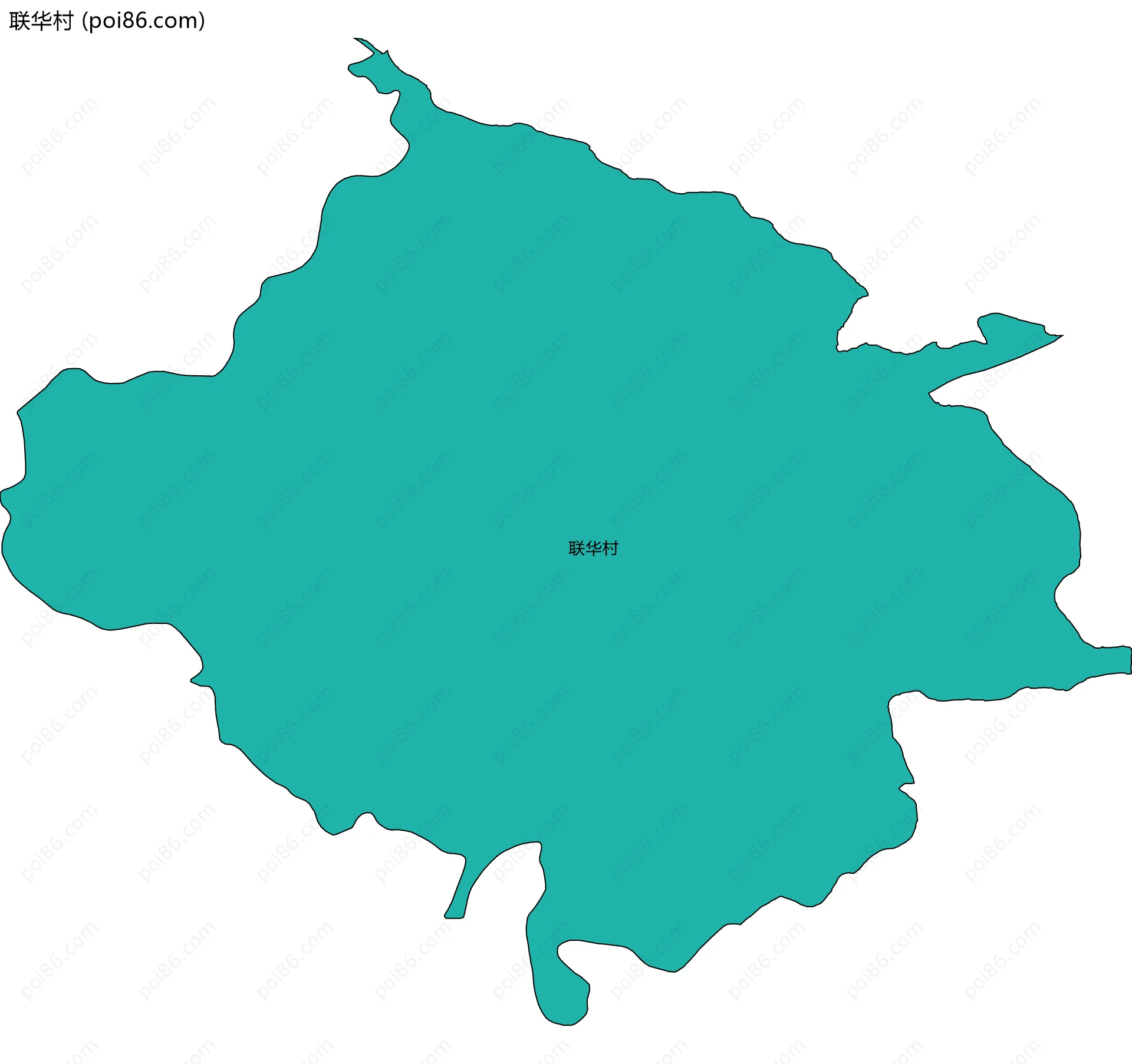 联华村边界地图