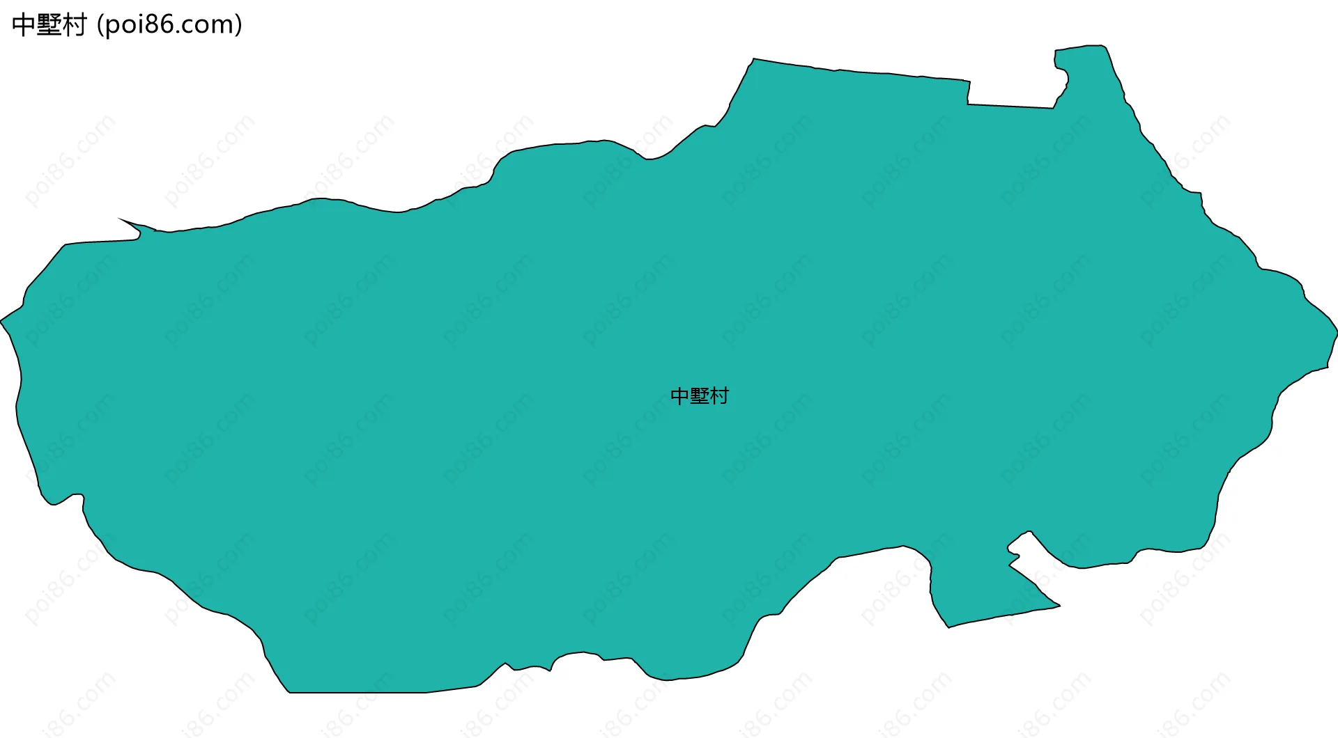 中墅村边界地图