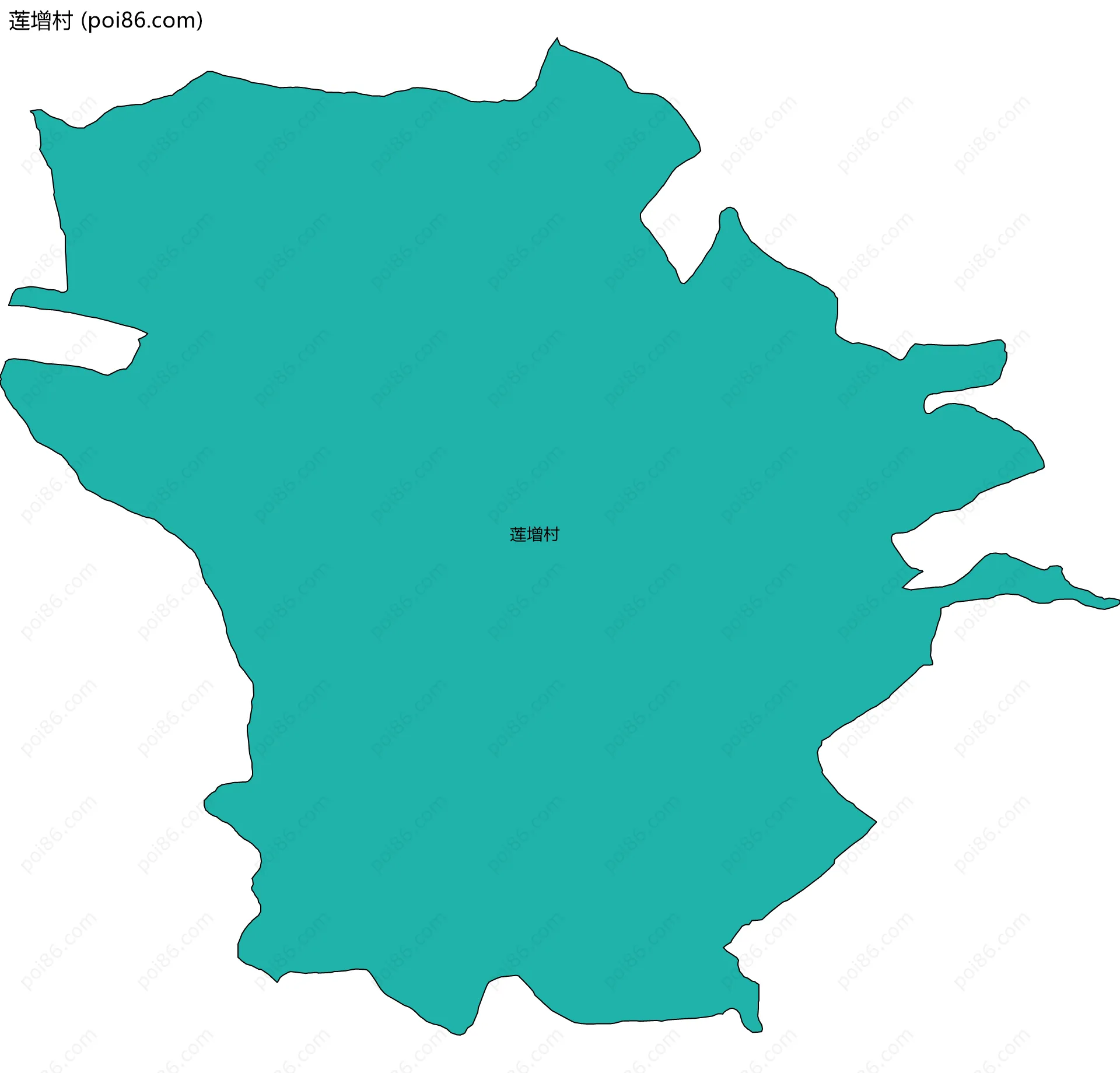 莲增村边界地图