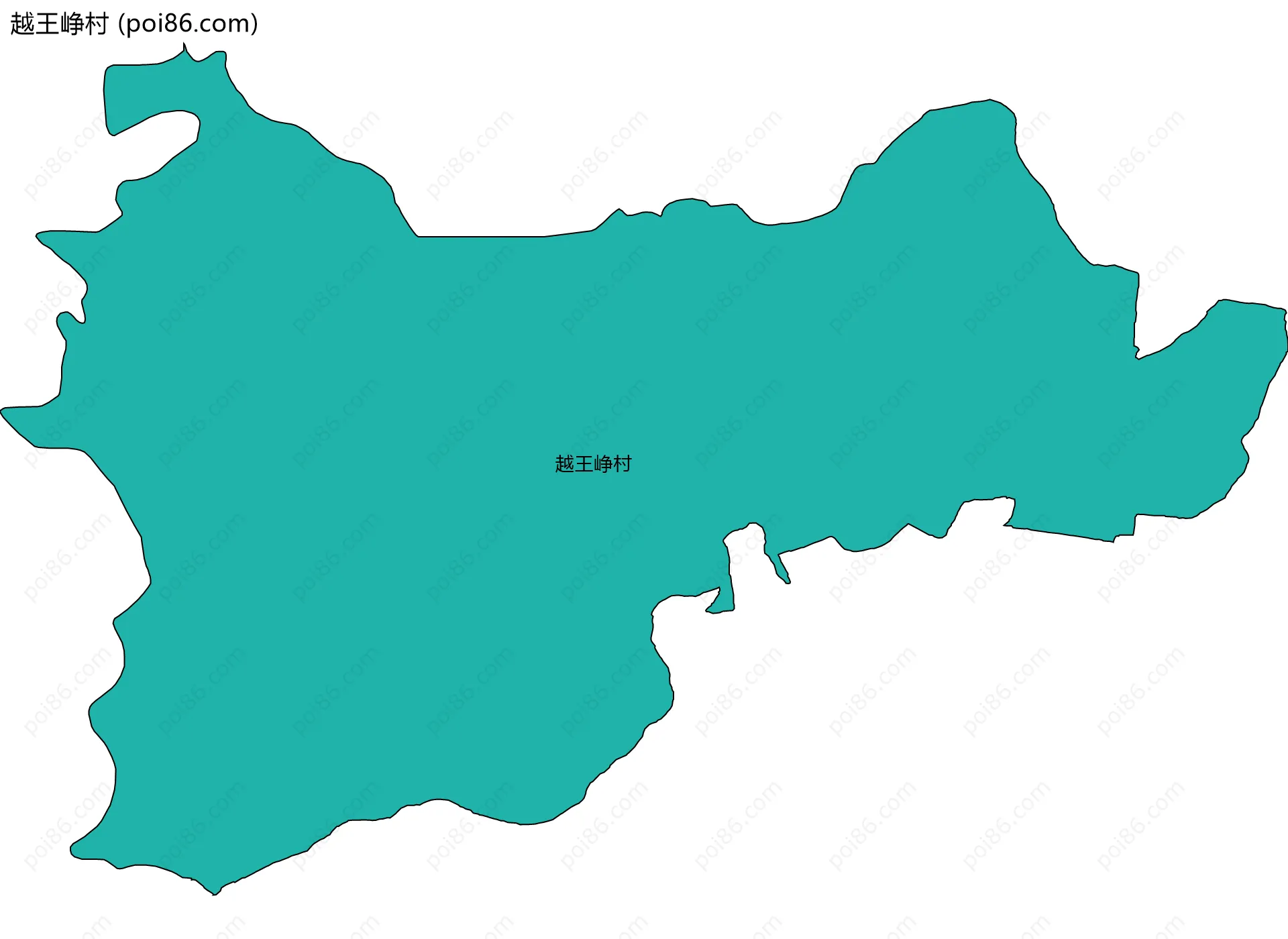 越王峥村边界地图