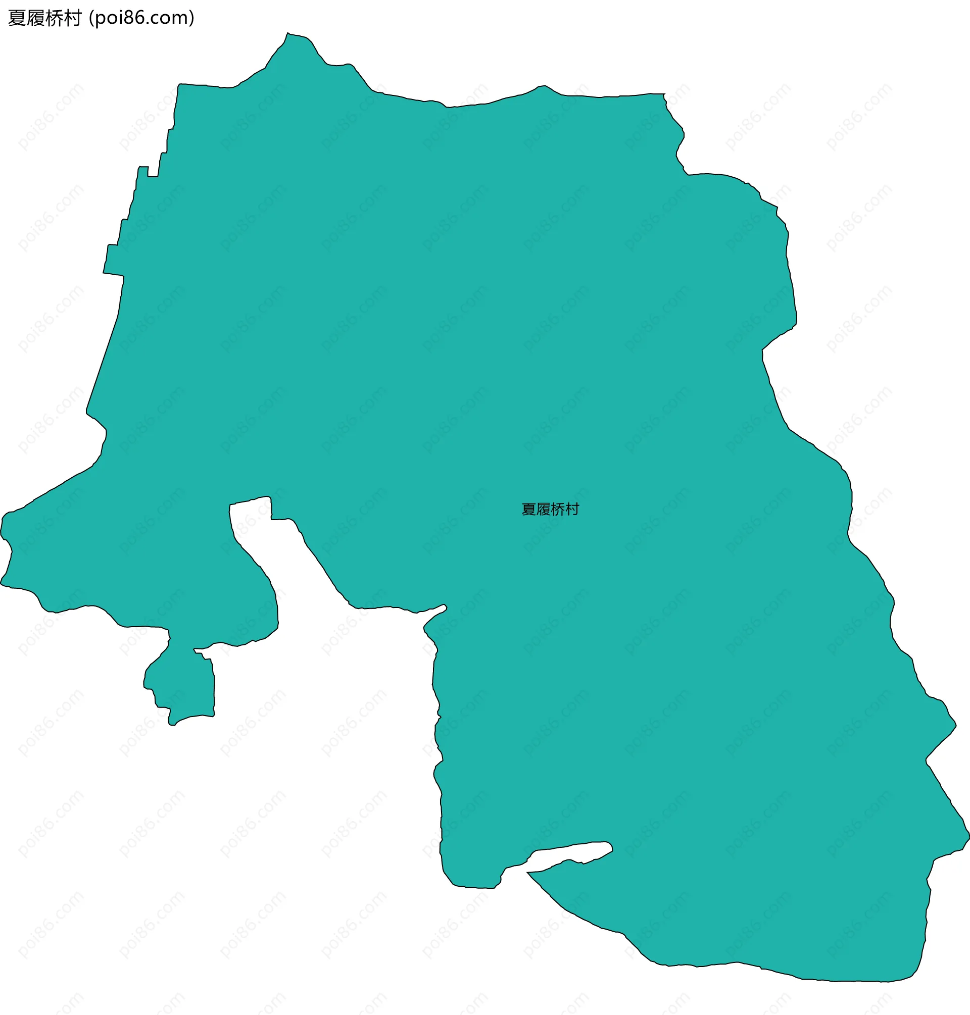 夏履桥村边界地图
