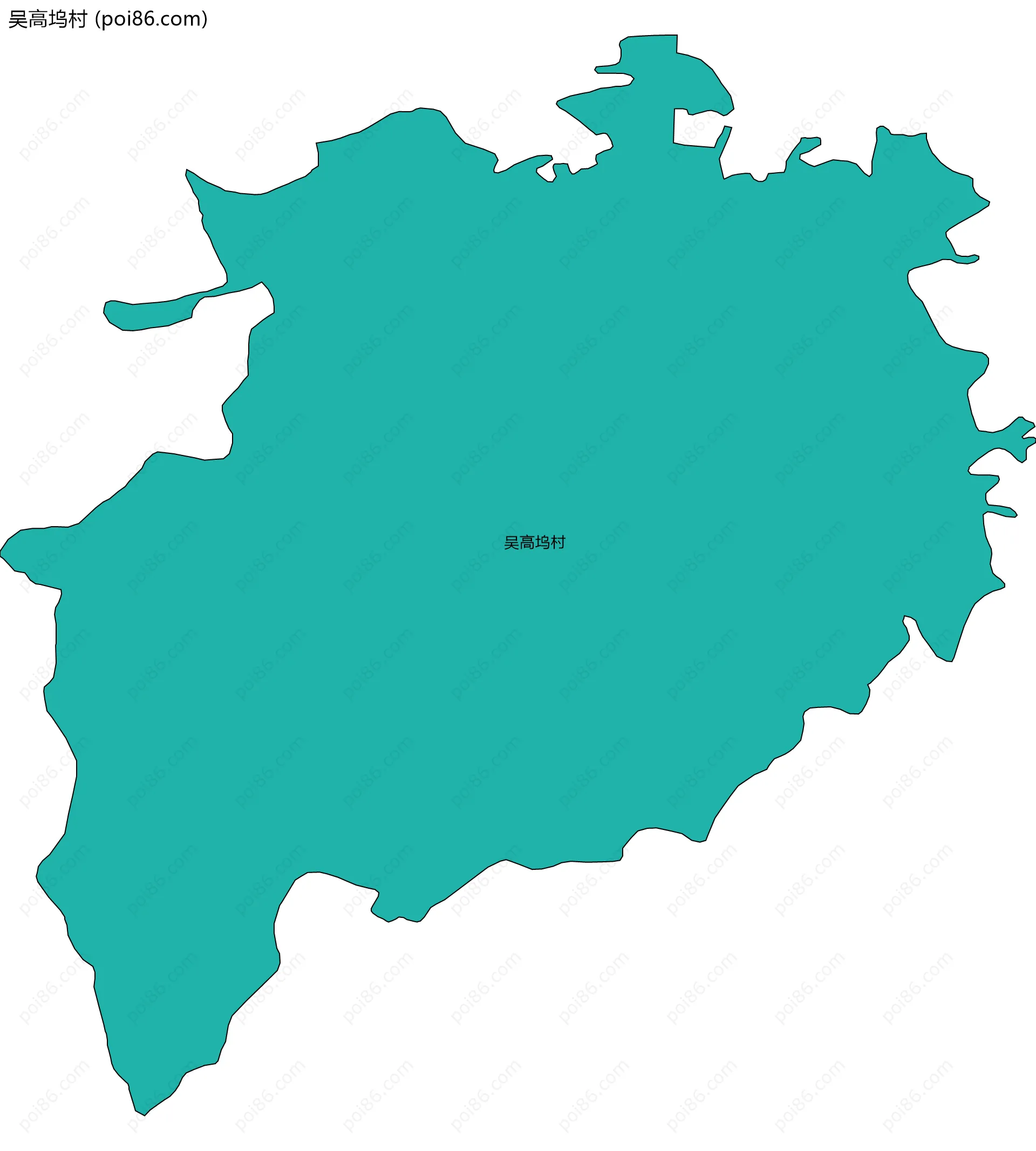 吴高坞村边界地图