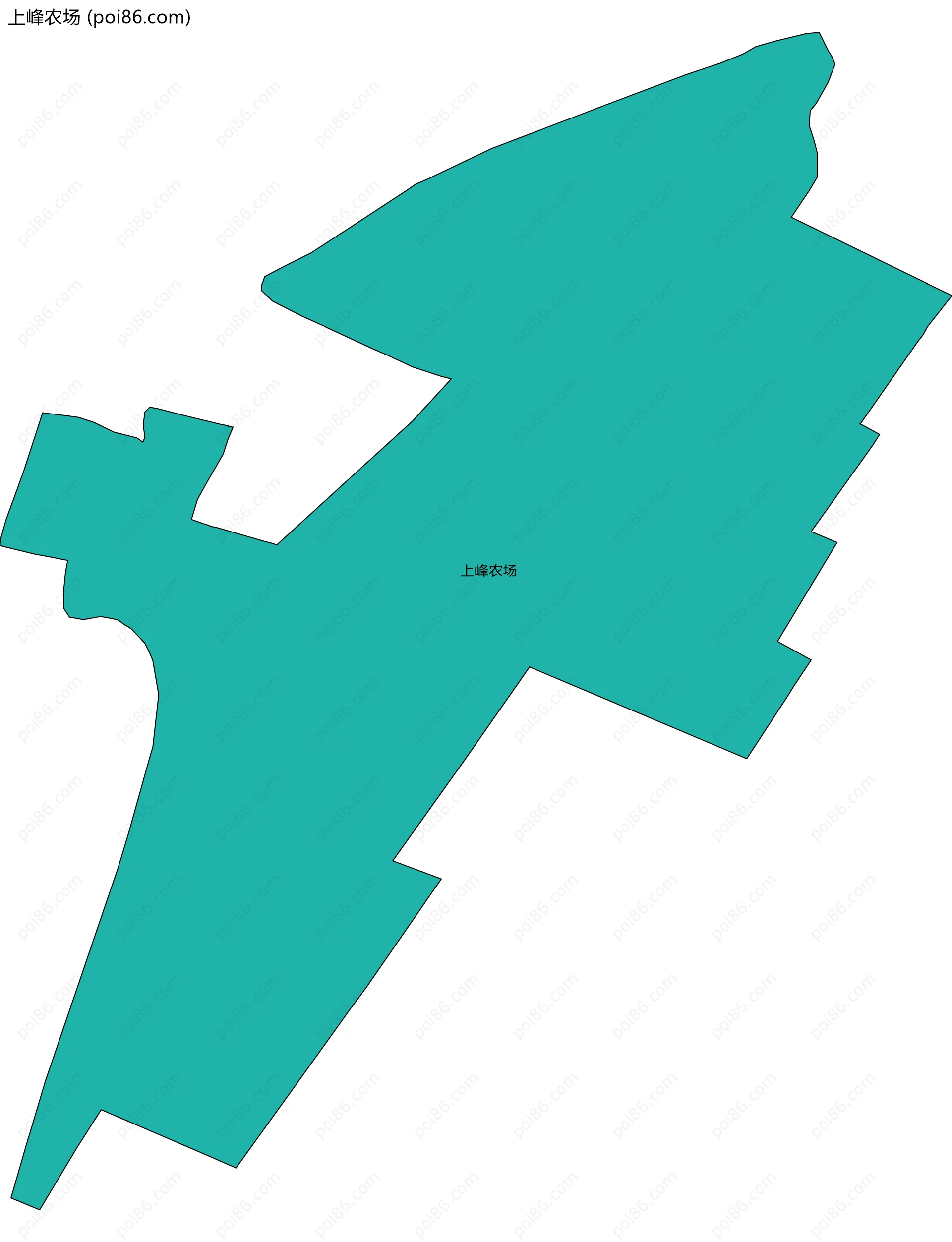 上峰农场边界地图