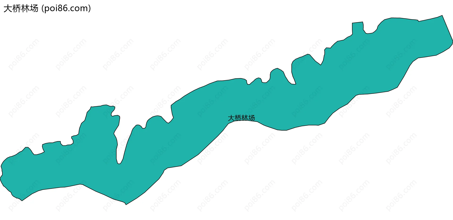 大桥林场边界地图