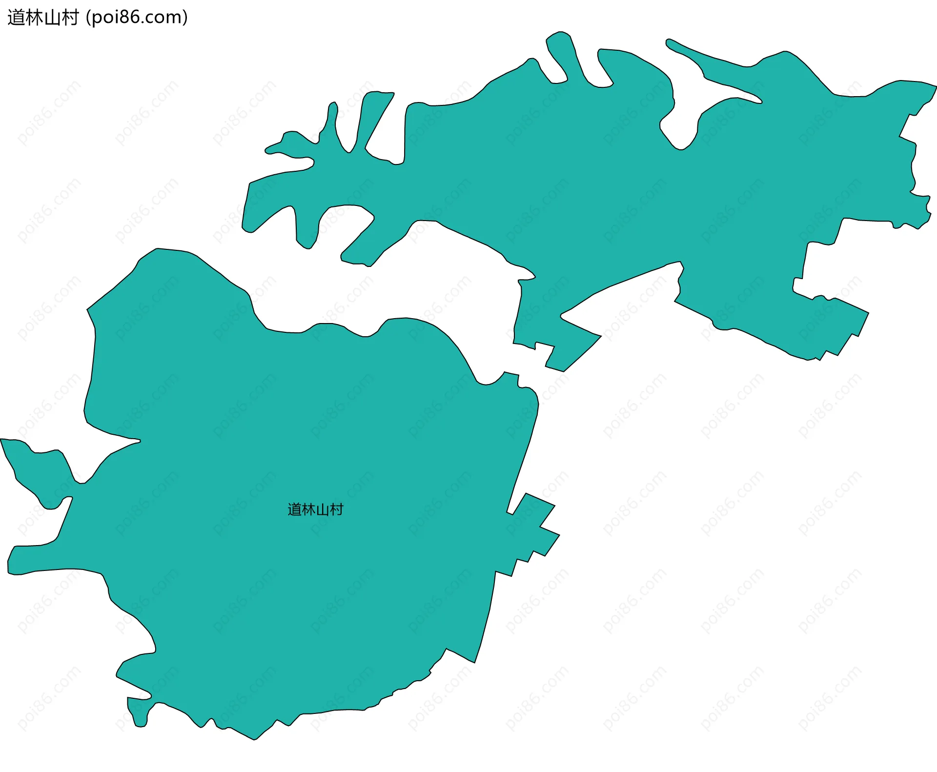 道林山村边界地图