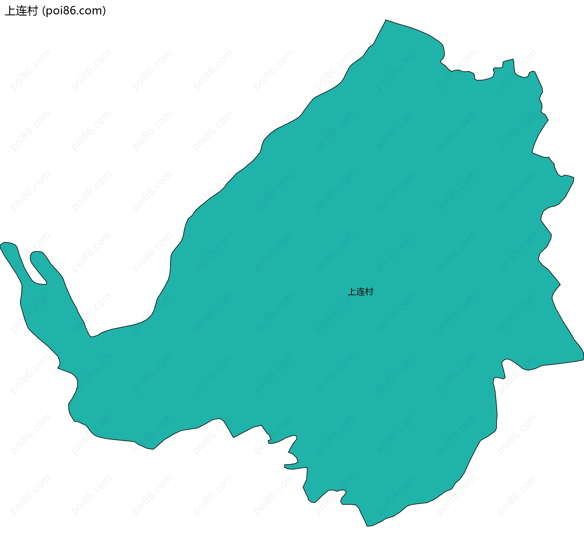 上连村边界地图