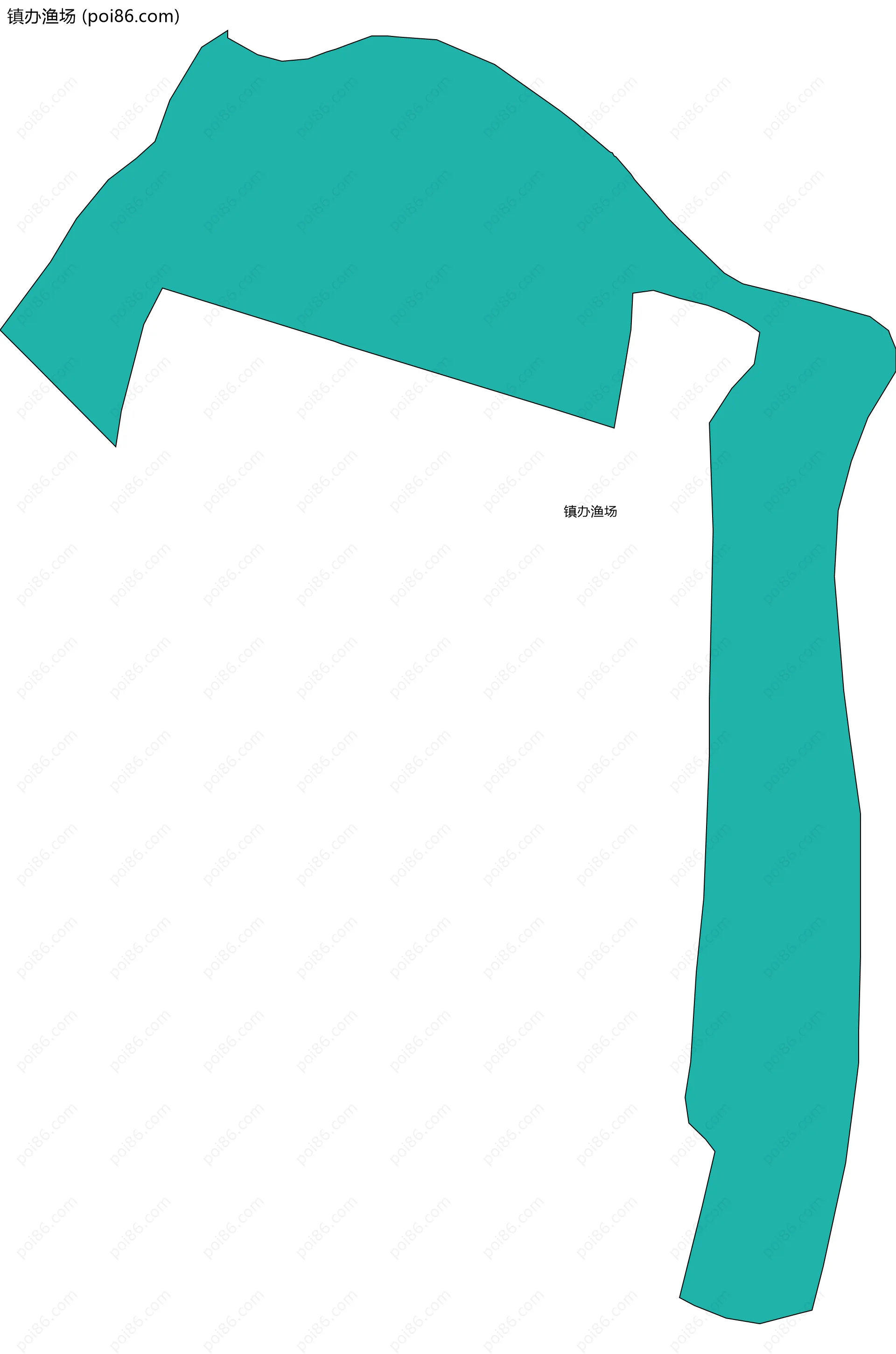 镇办渔场边界地图