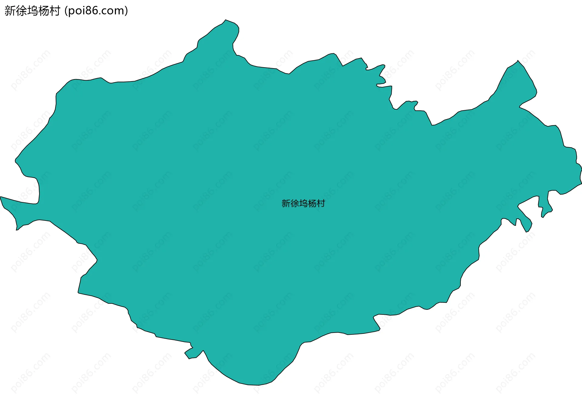 新徐坞杨村边界地图