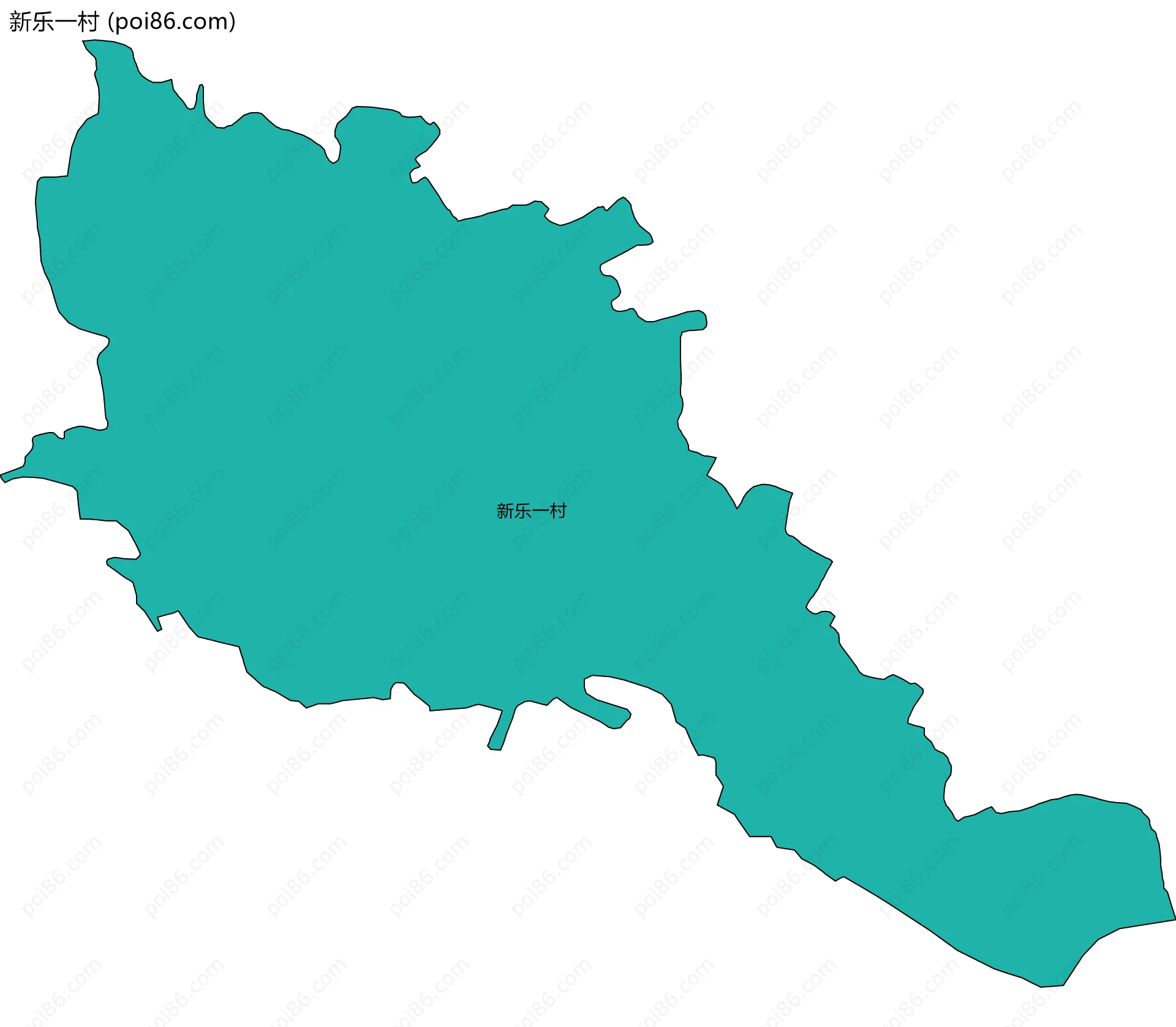 新乐一村边界地图