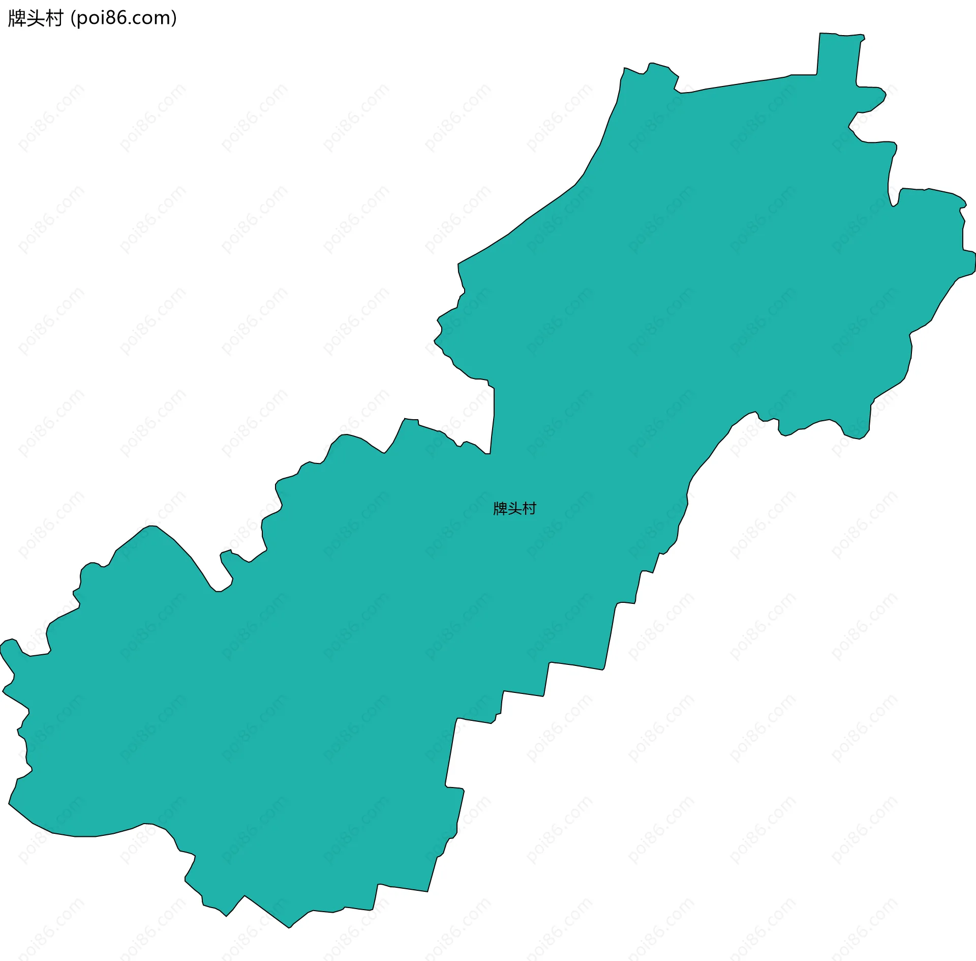 牌头村边界地图