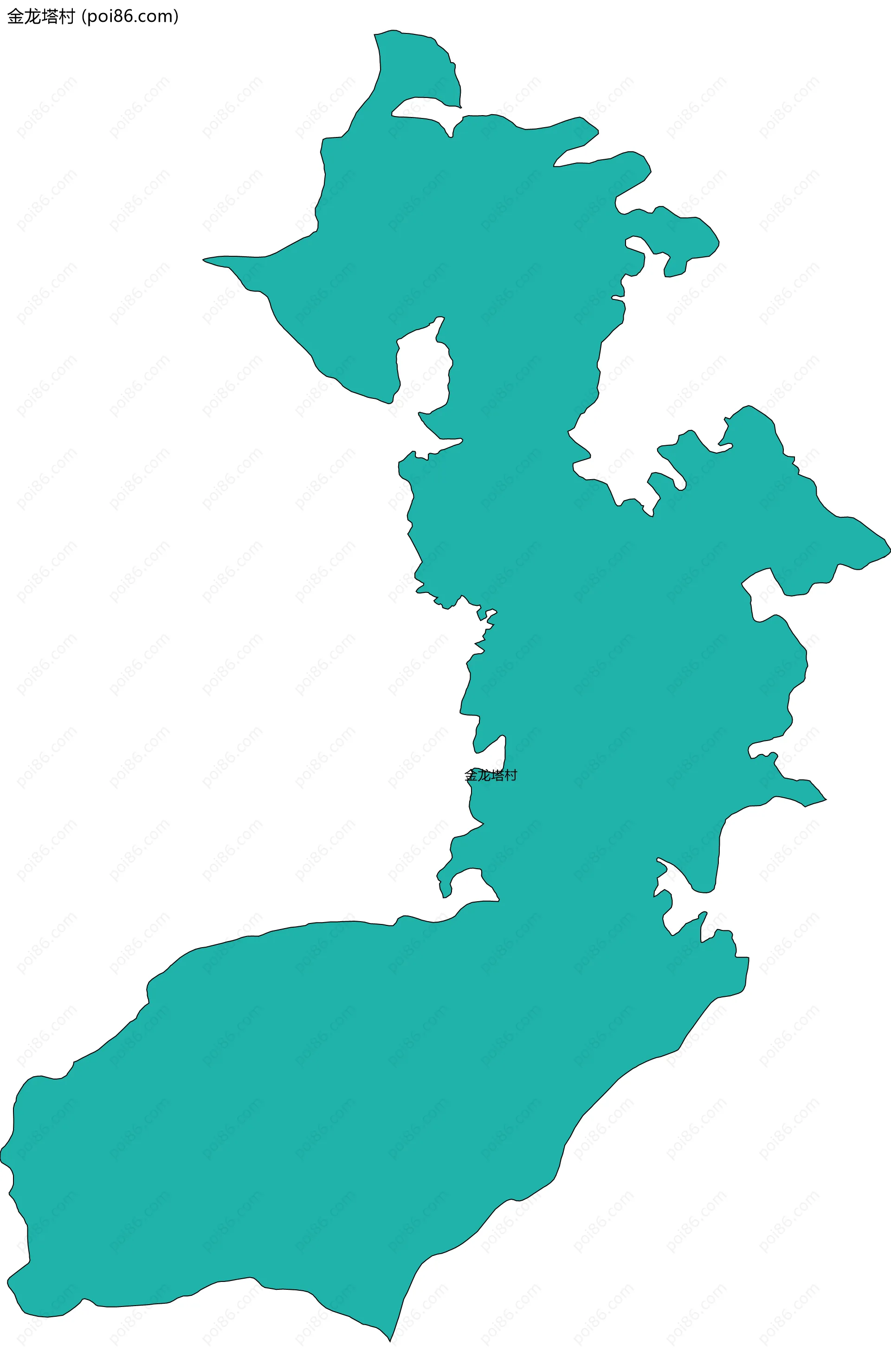 金龙塔村边界地图