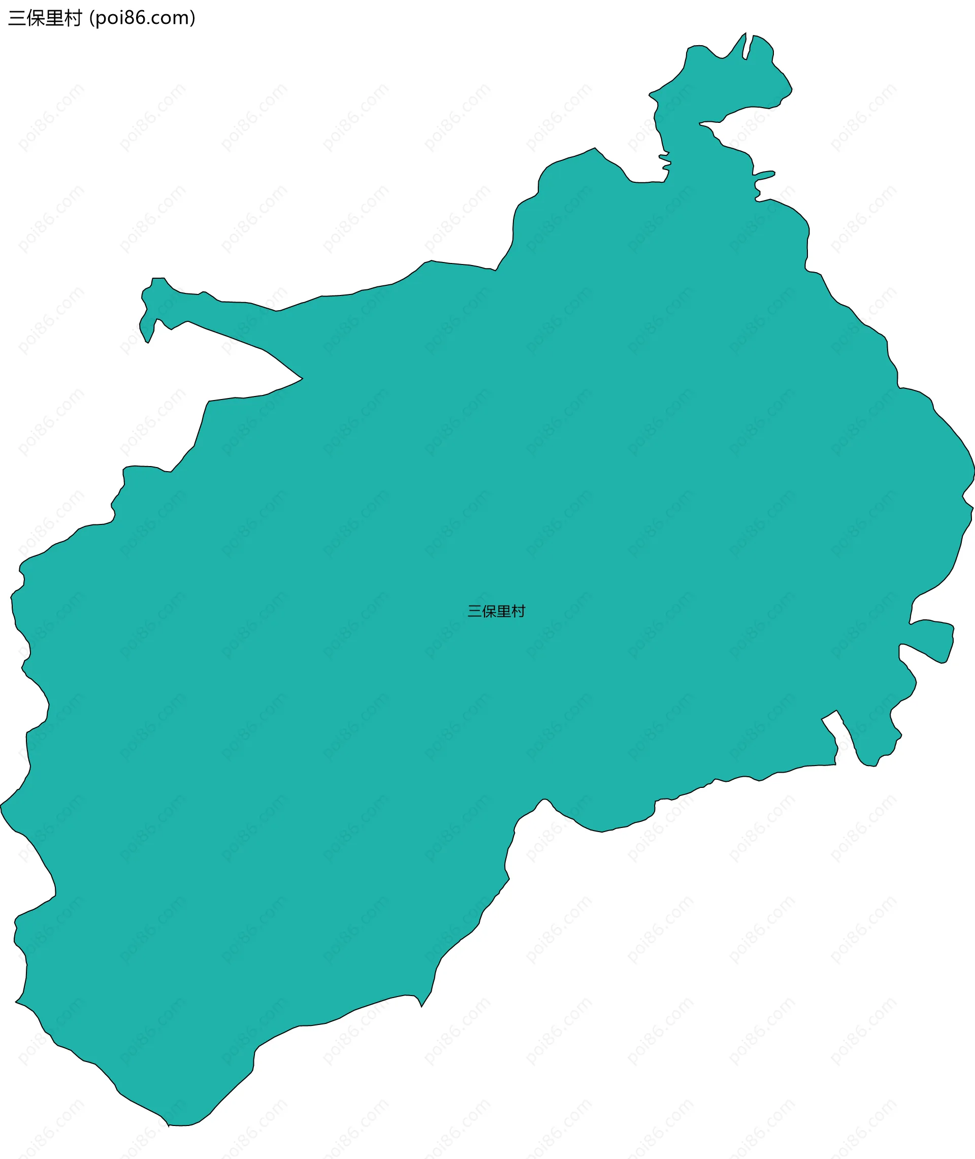 三保里村边界地图