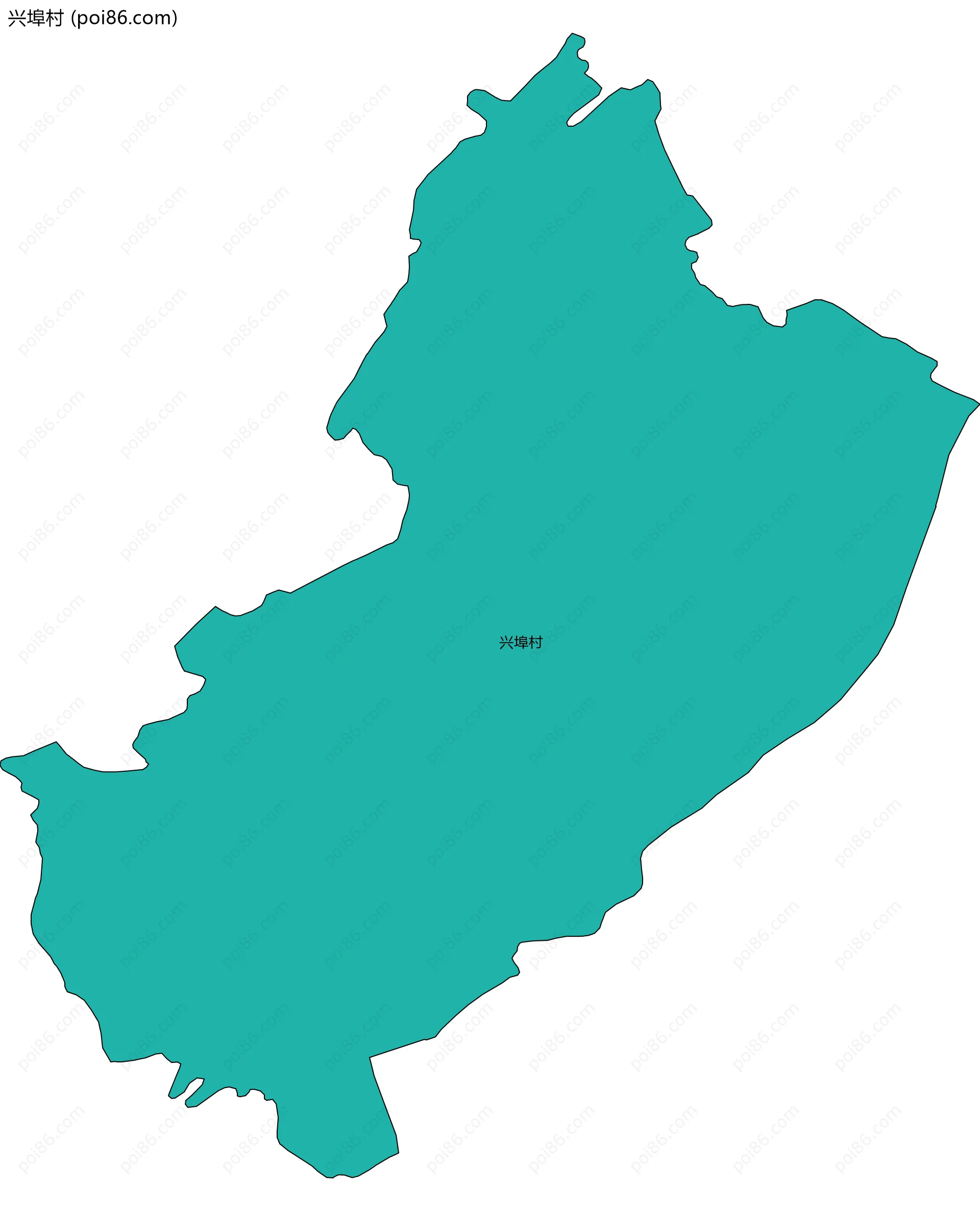 兴埠村边界地图