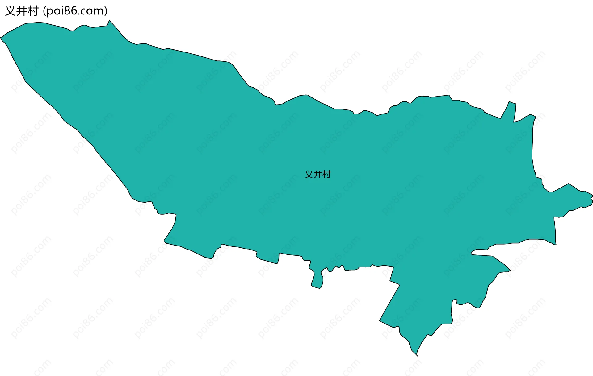 义井村边界地图
