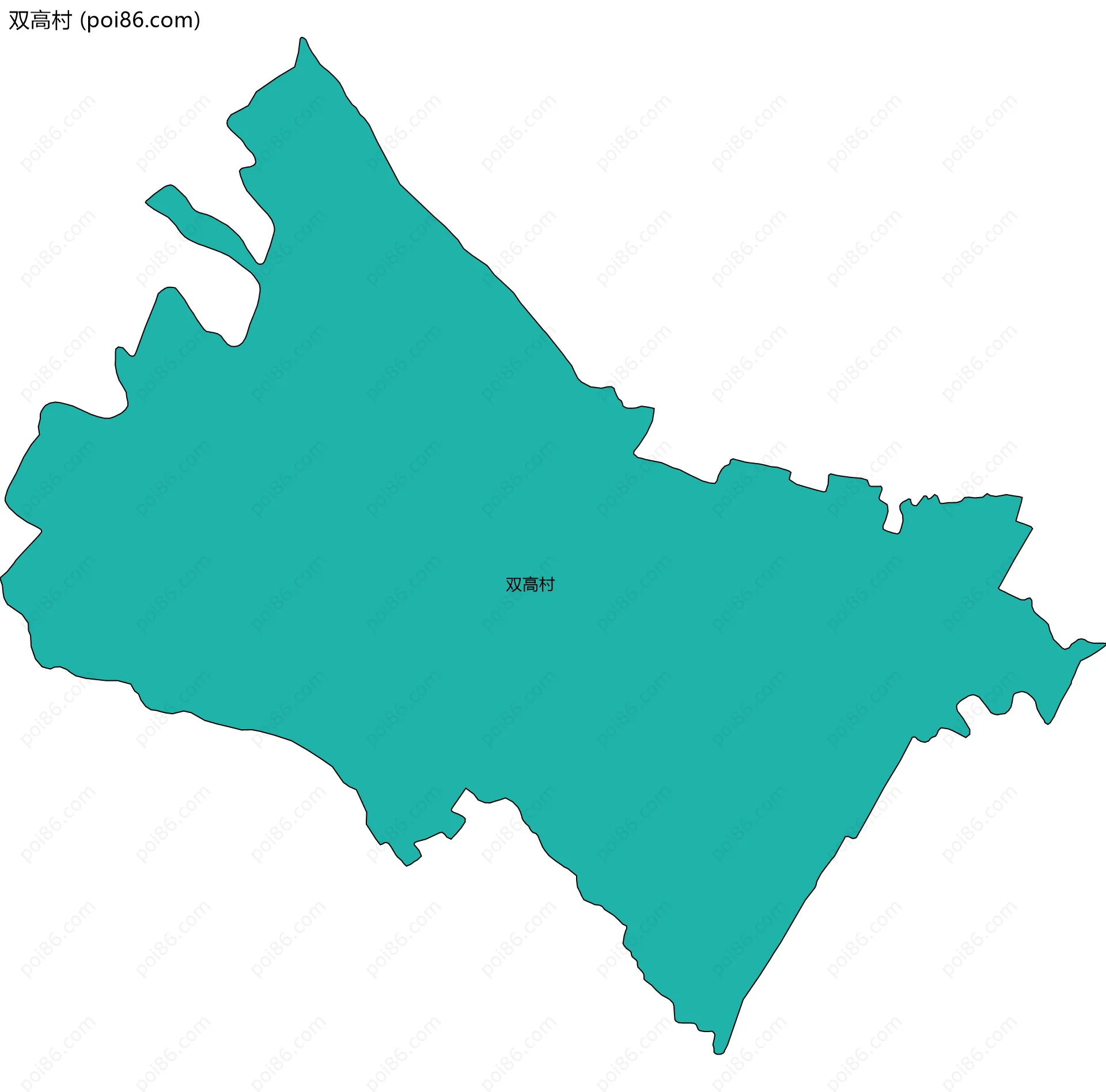 双高村边界地图
