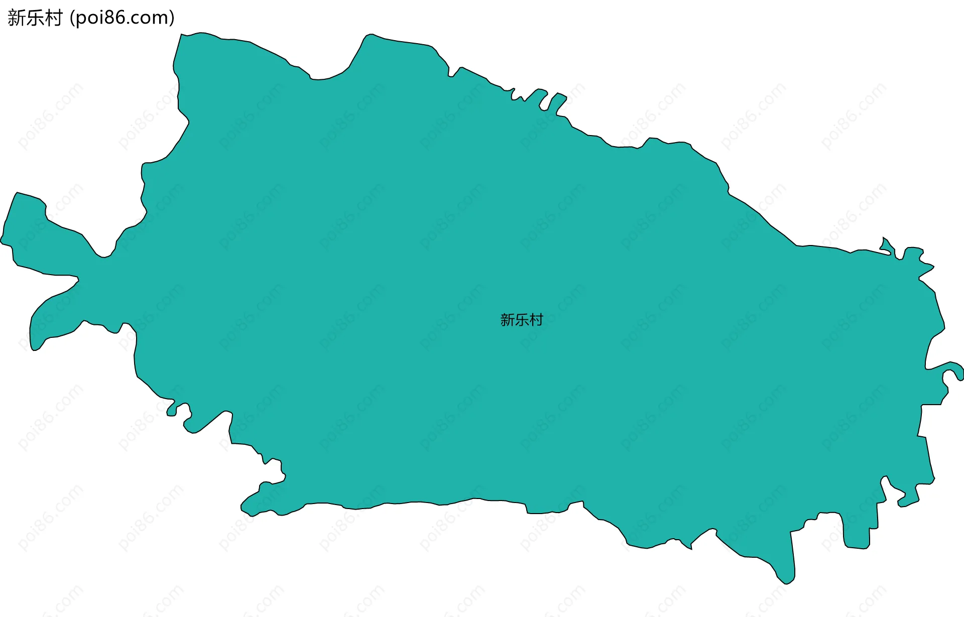 新乐村边界地图