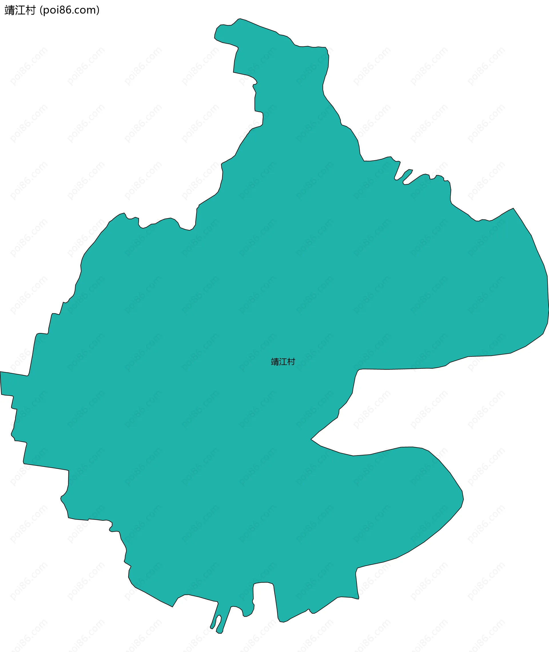 靖江村边界地图