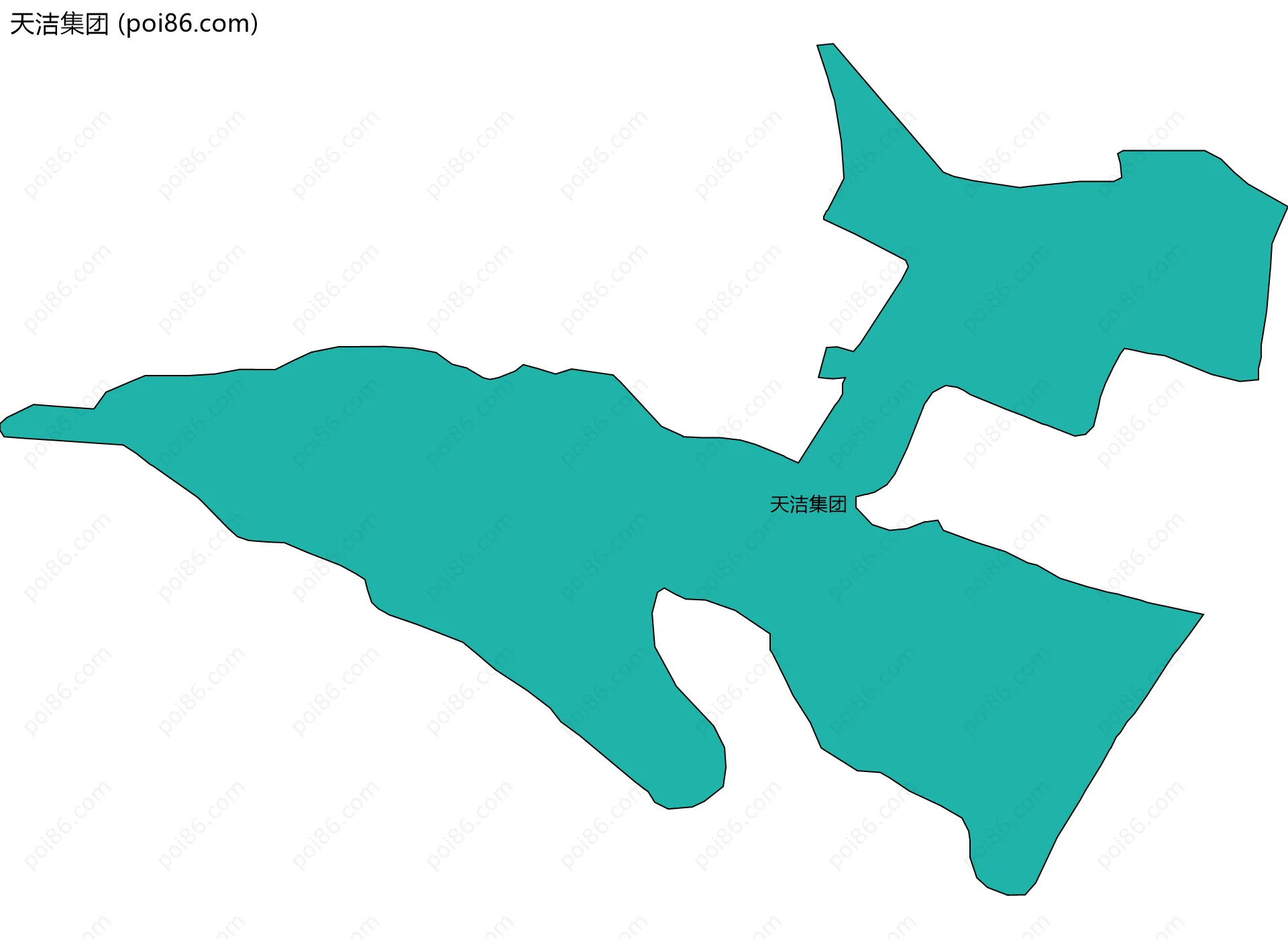 天洁集团边界地图