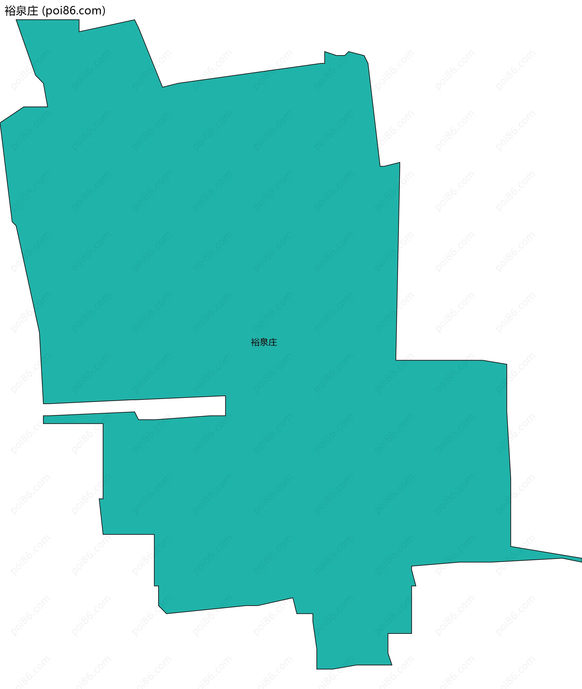 裕泉庄边界地图