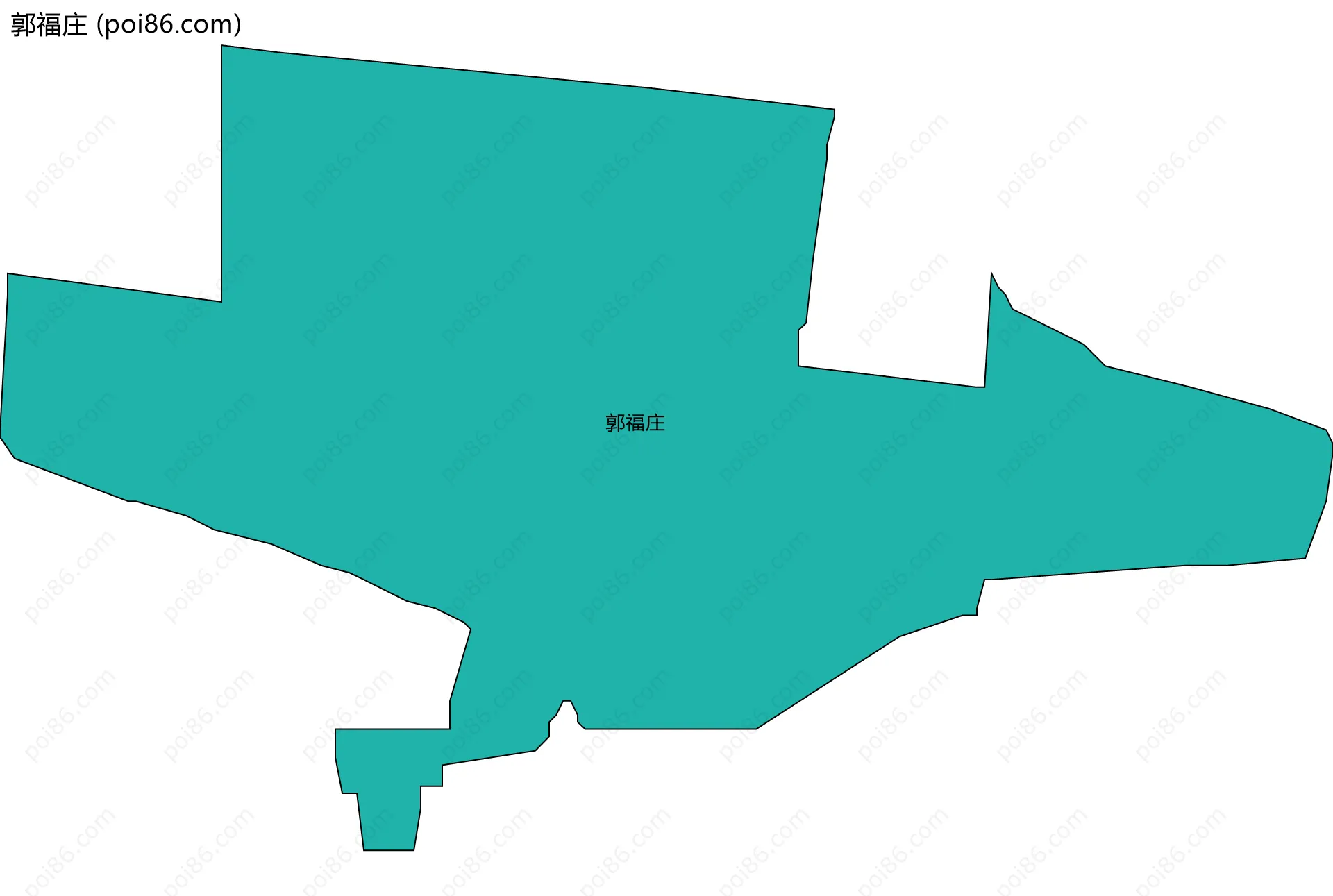 郭福庄边界地图