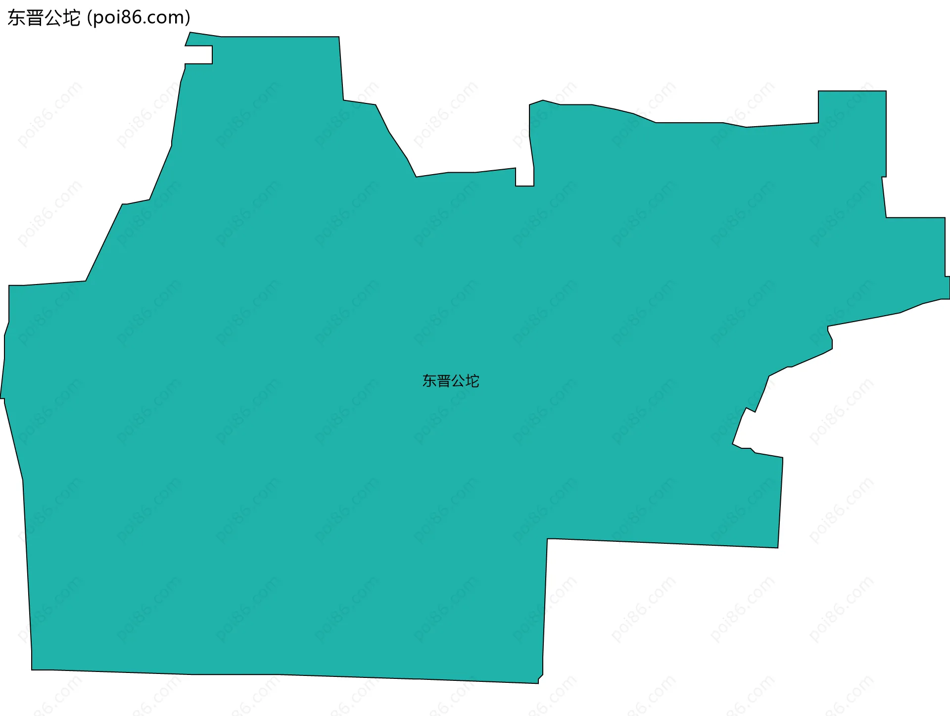 东晋公坨边界地图