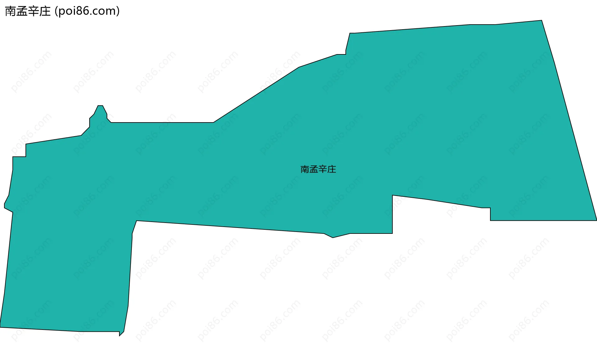 南孟辛庄边界地图