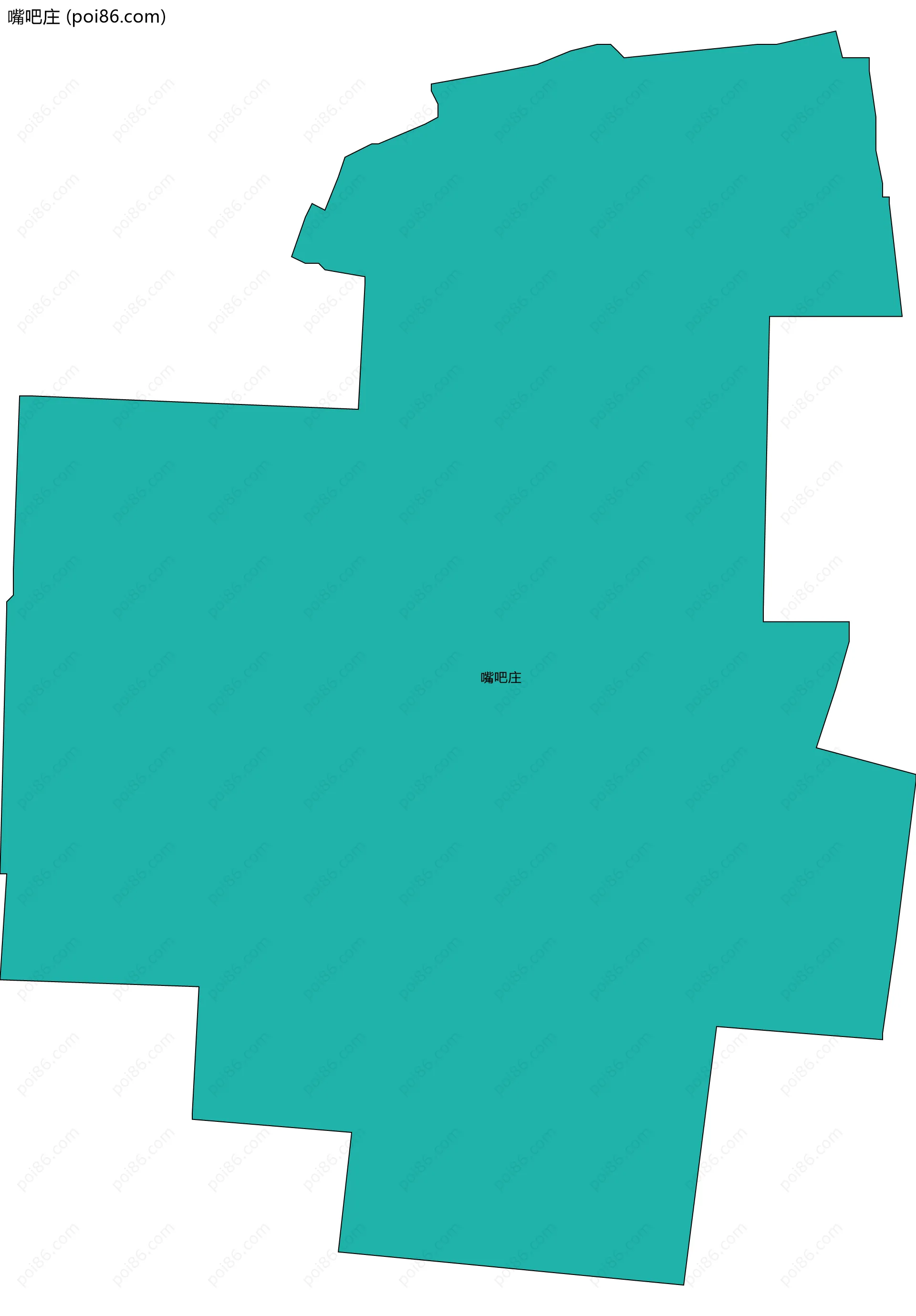 嘴吧庄边界地图