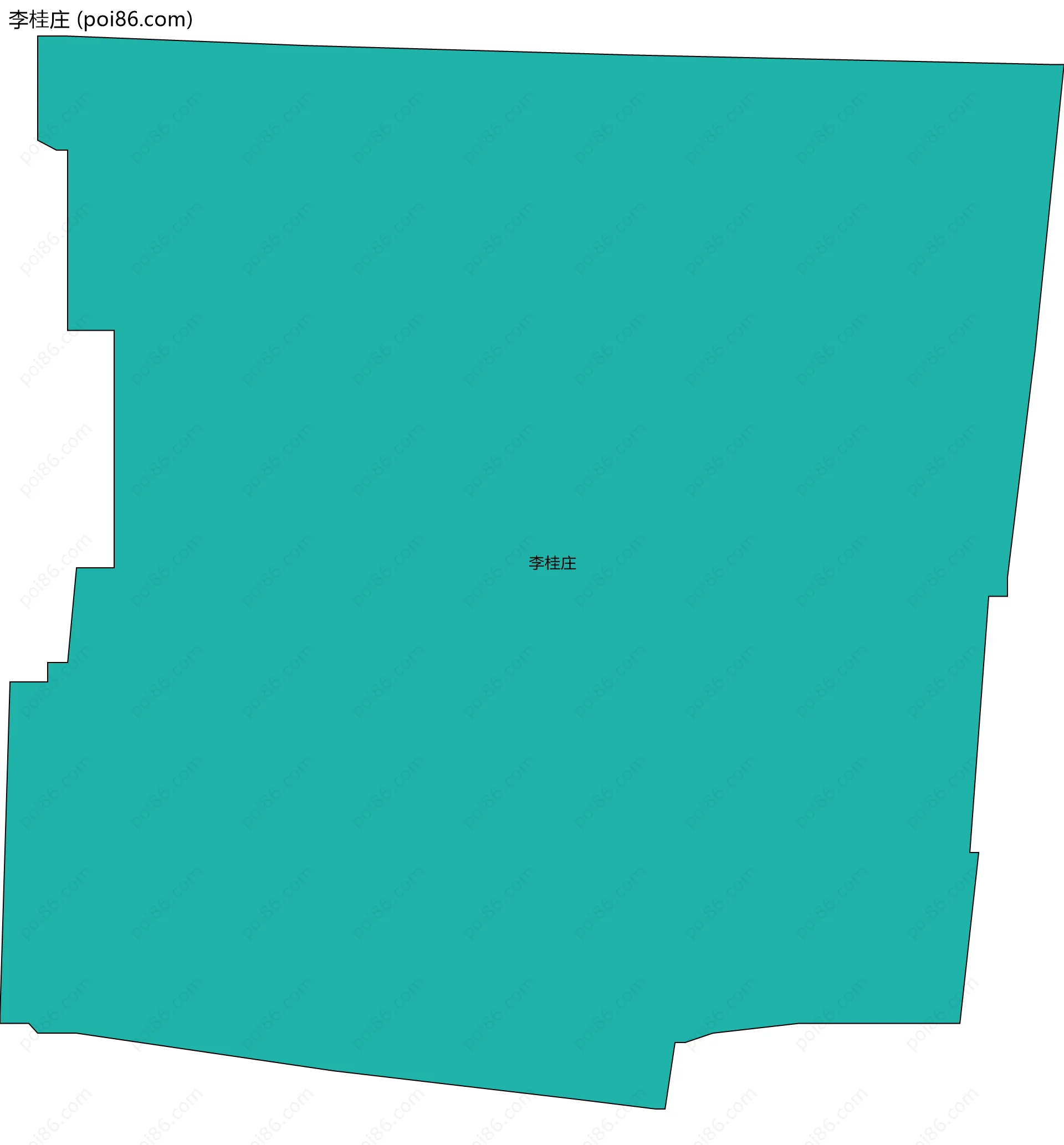 李桂庄边界地图