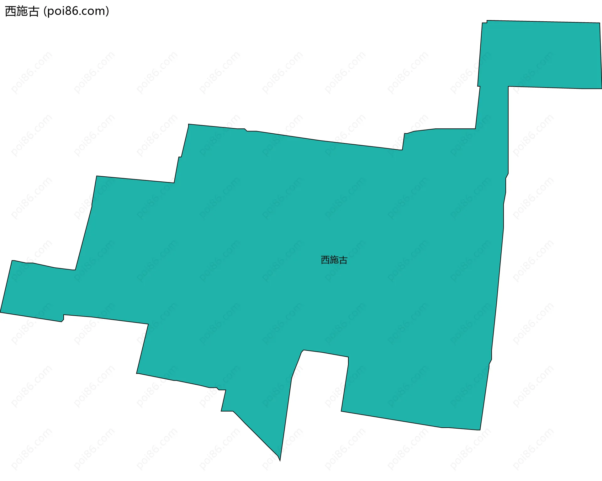 西施古边界地图