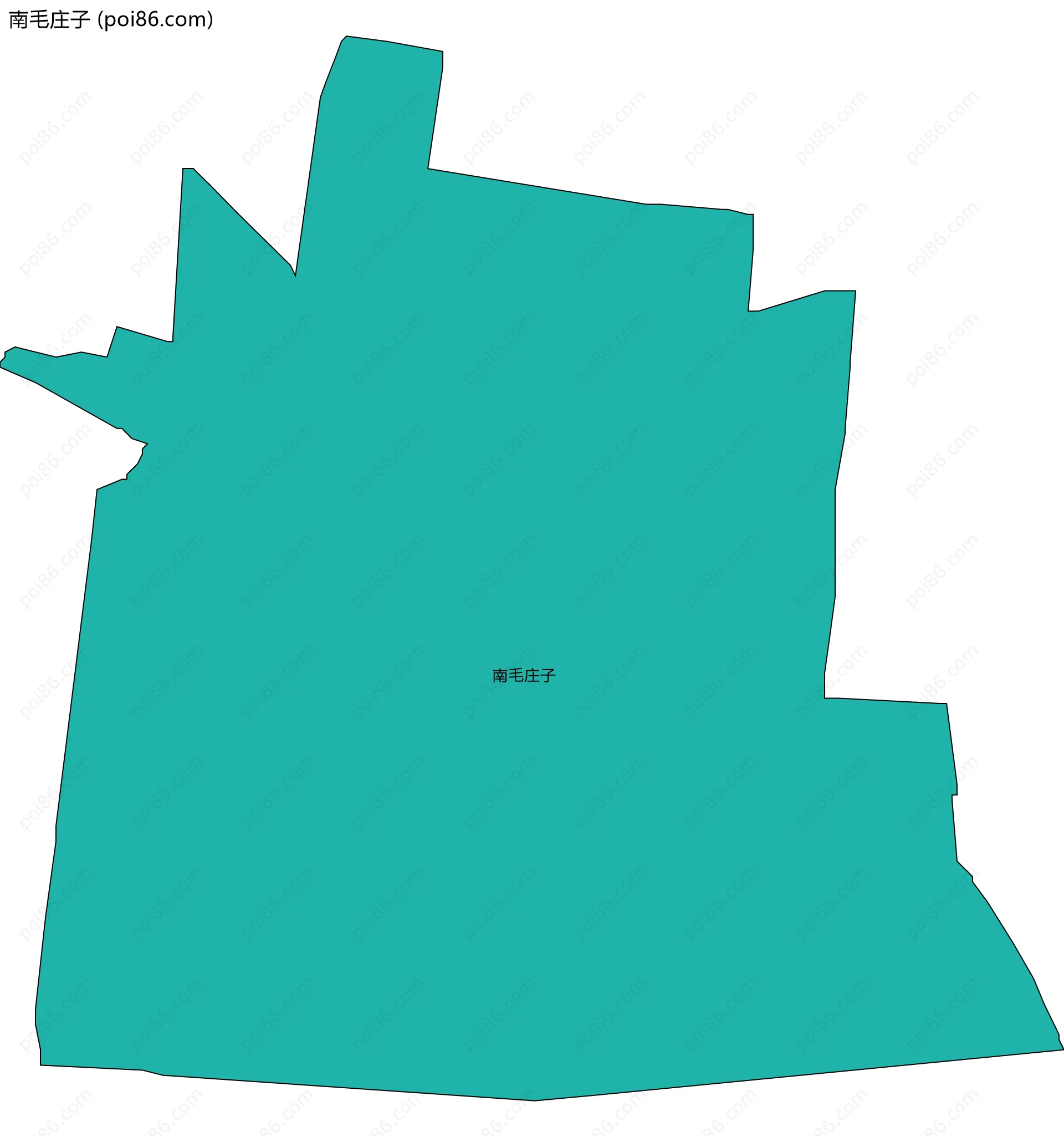 南毛庄子边界地图