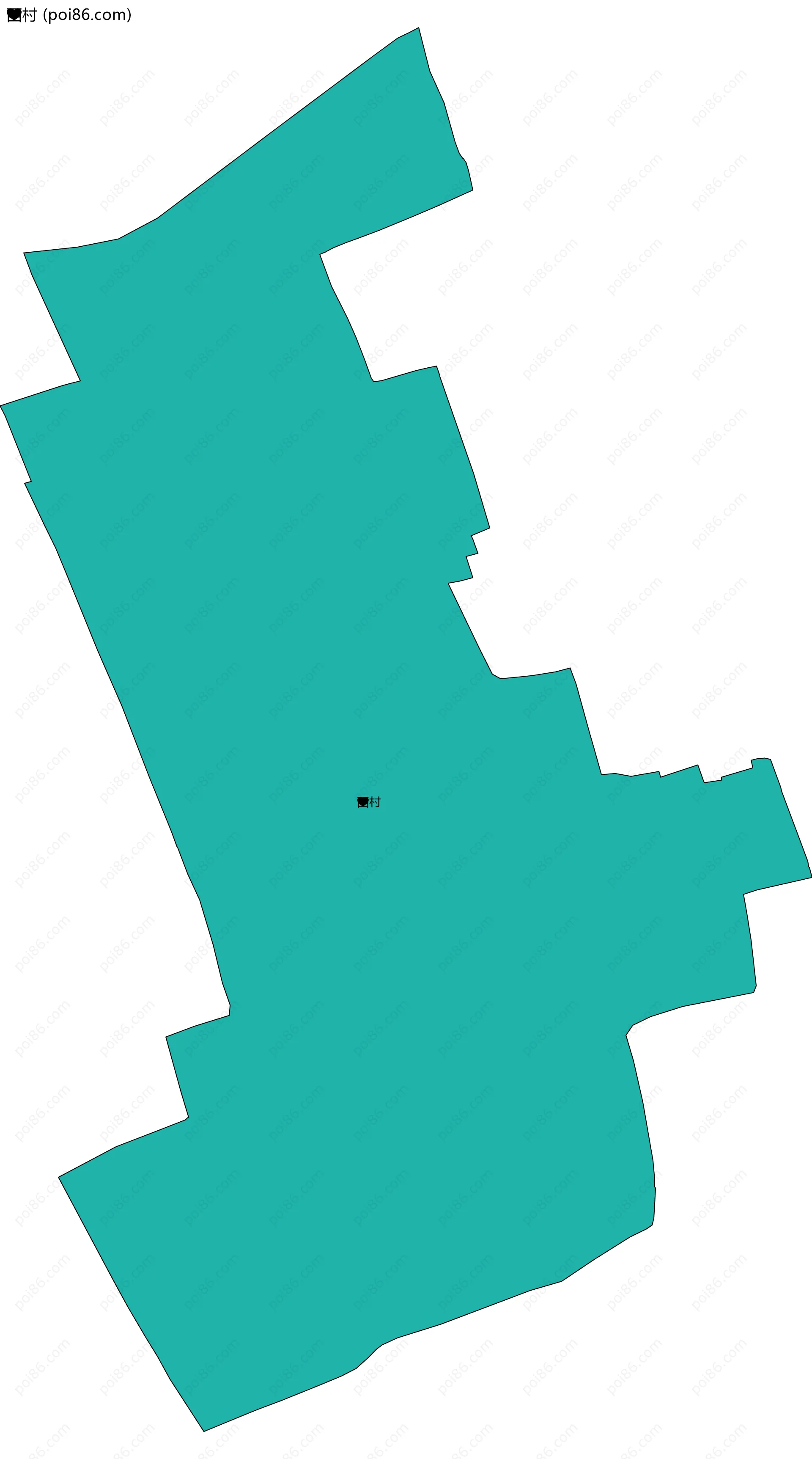 西村边界地图